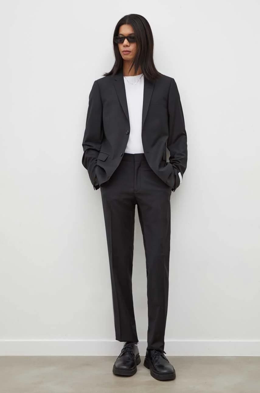 Брюки из смесовой шерсти