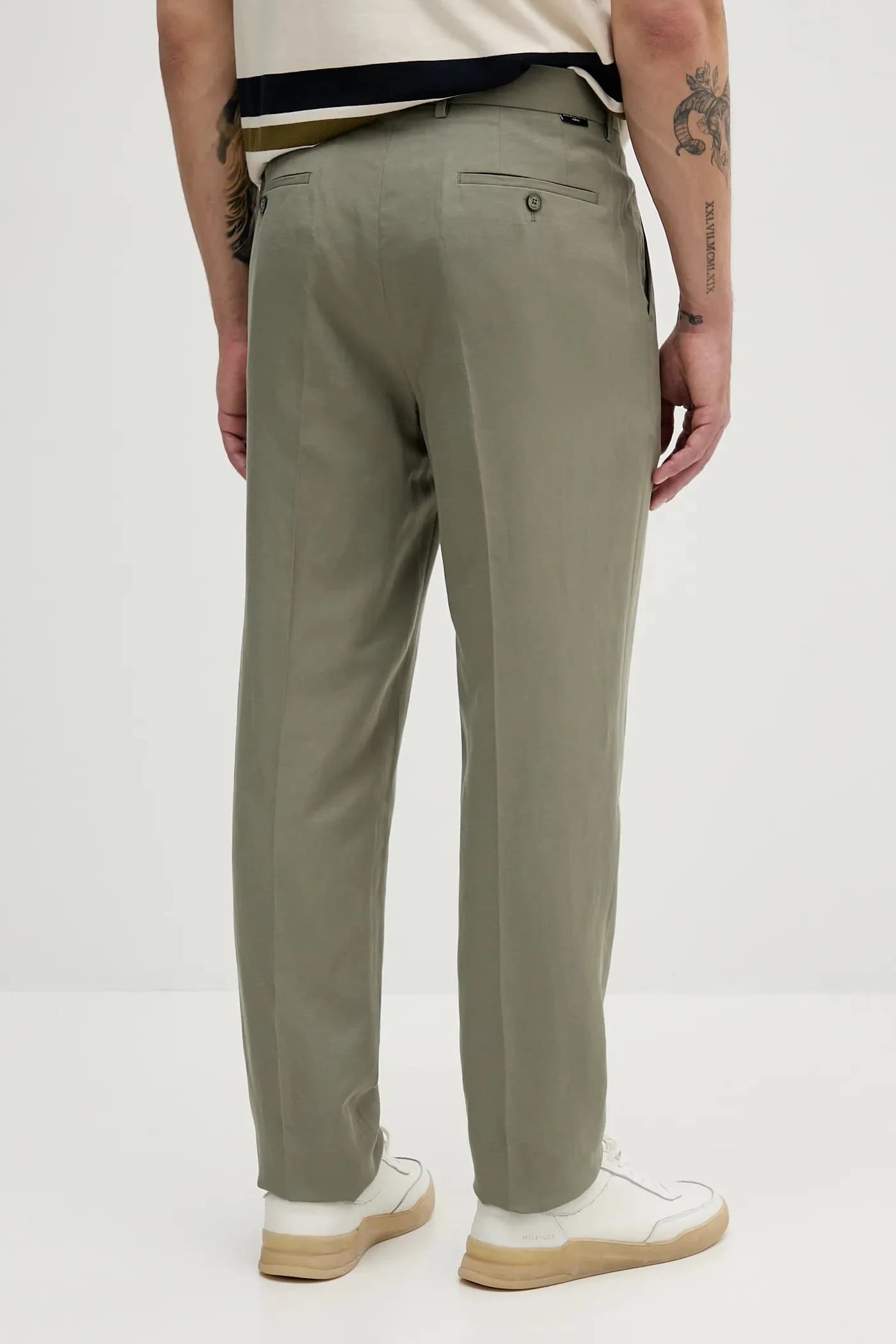 Брюки из смесового льна MAX - фото 3