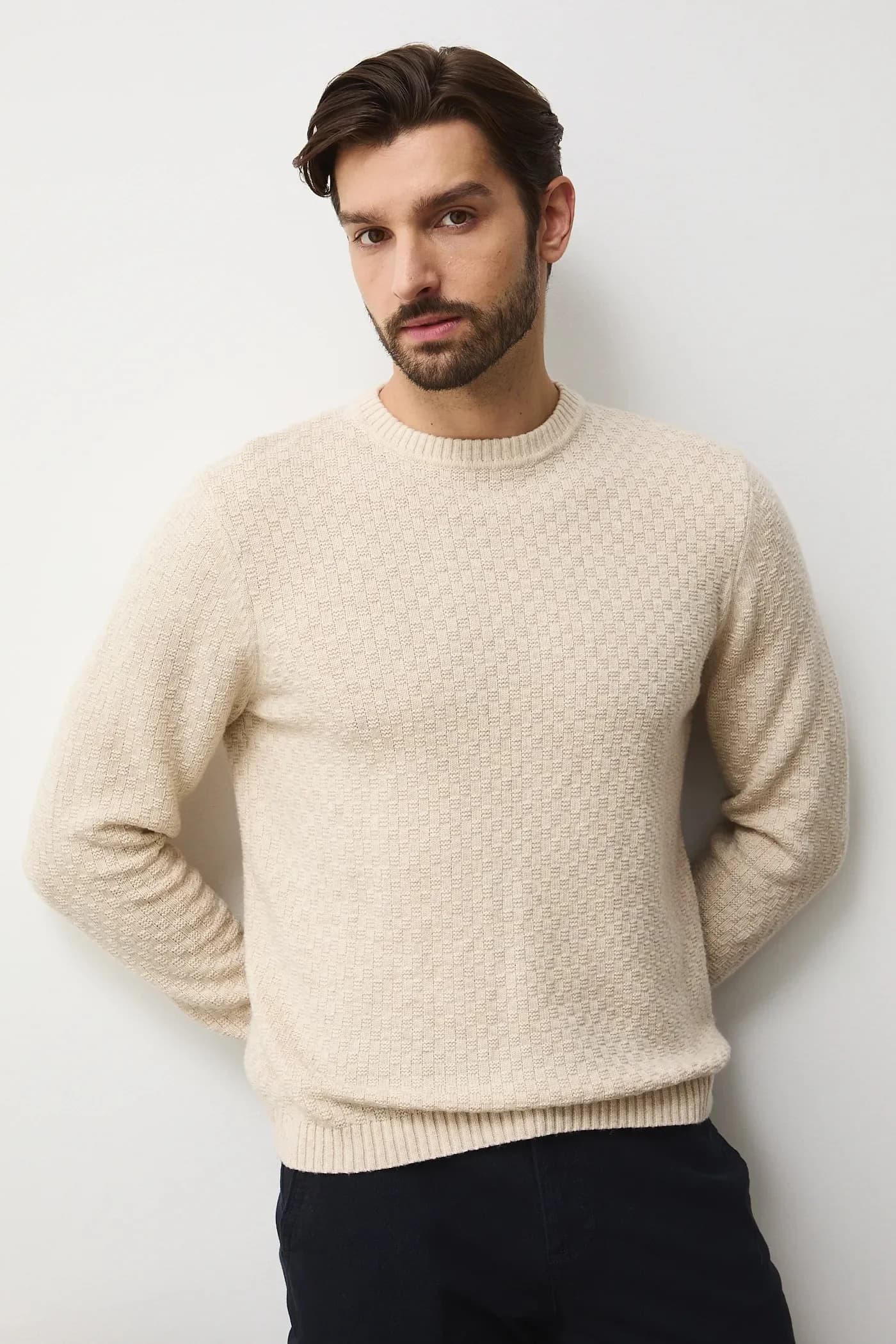 Свитер из смесовой шерсти - фото 4