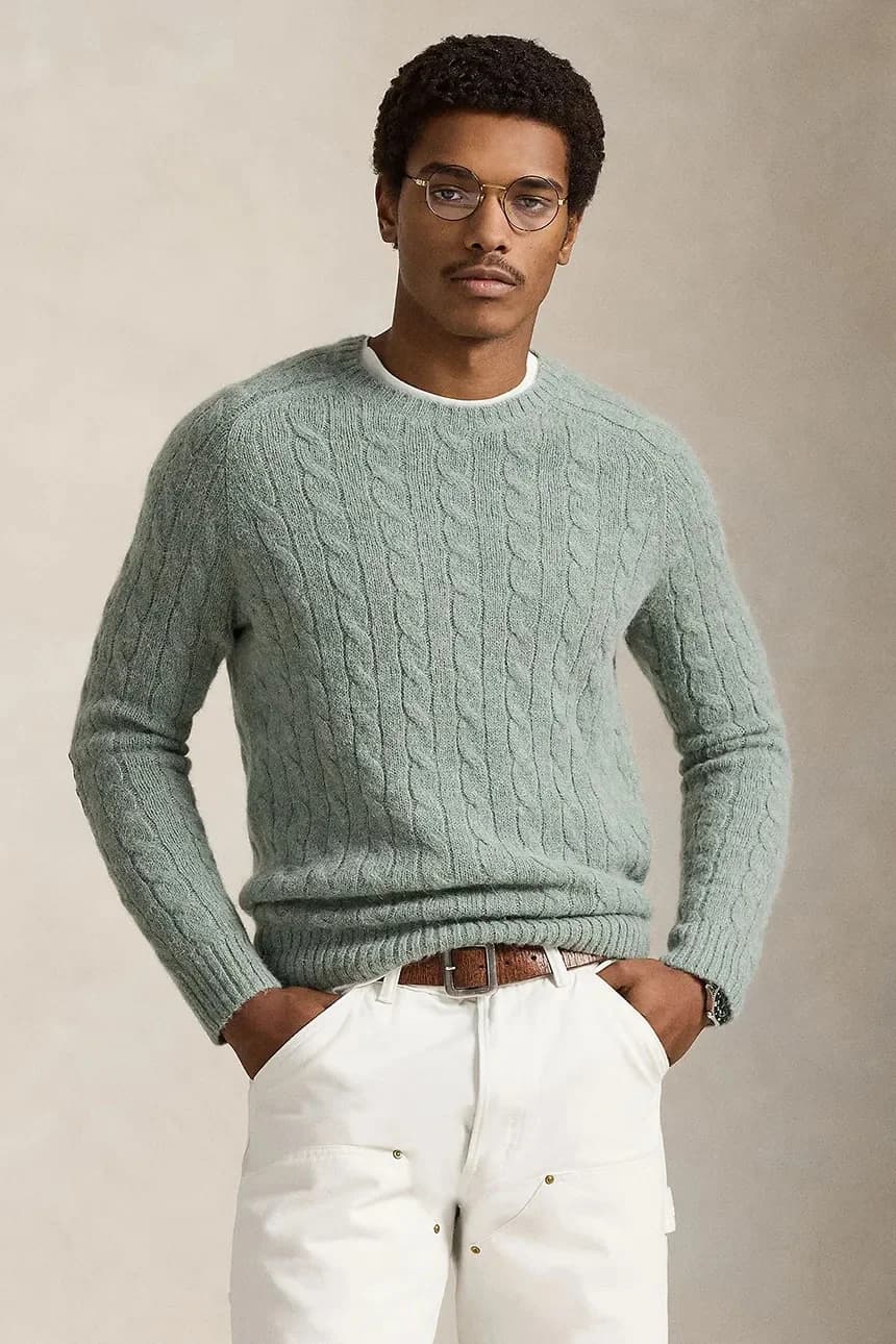 Свитер из смесовой шерсти