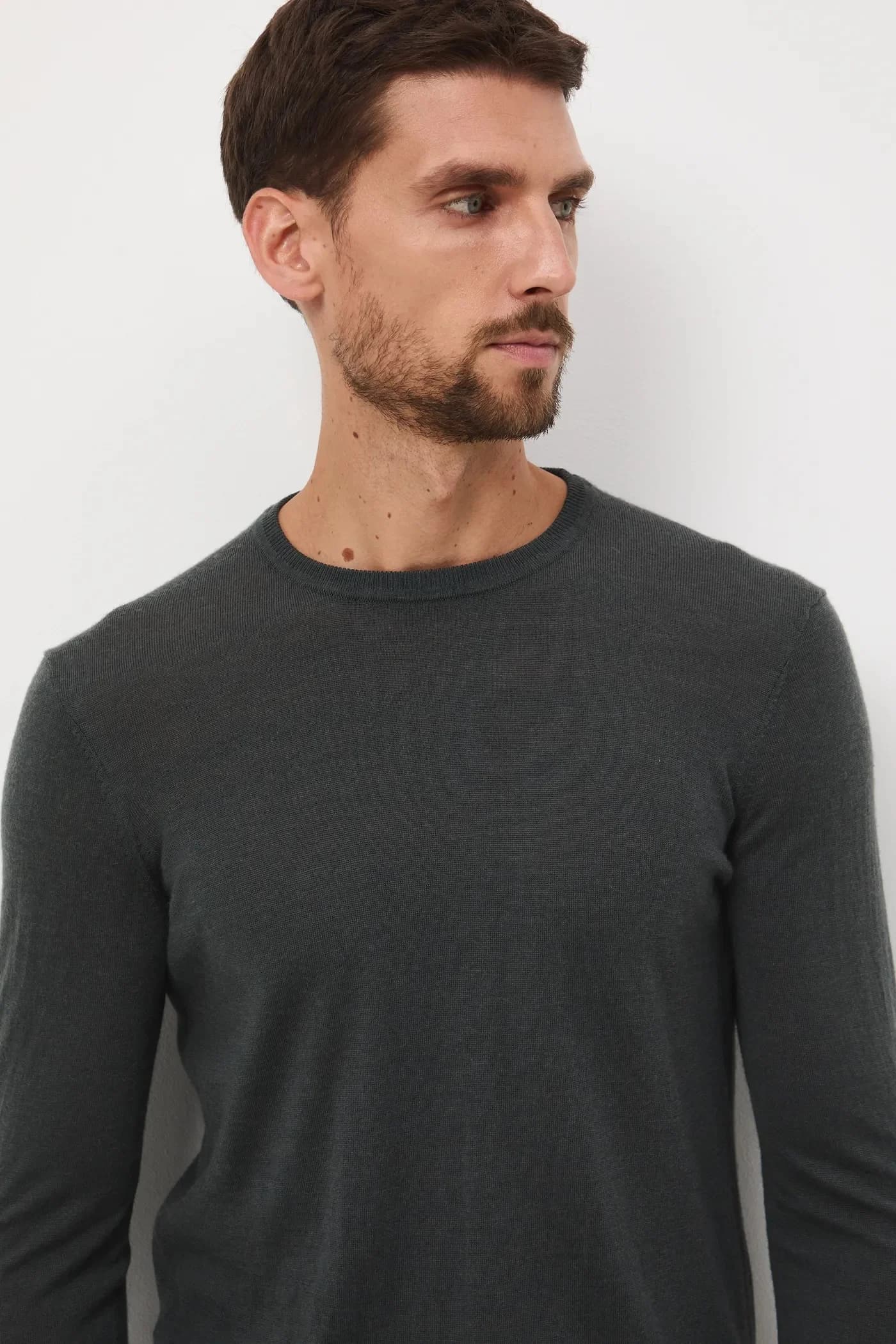 Свитер из мериносовой шерсти - фото 4