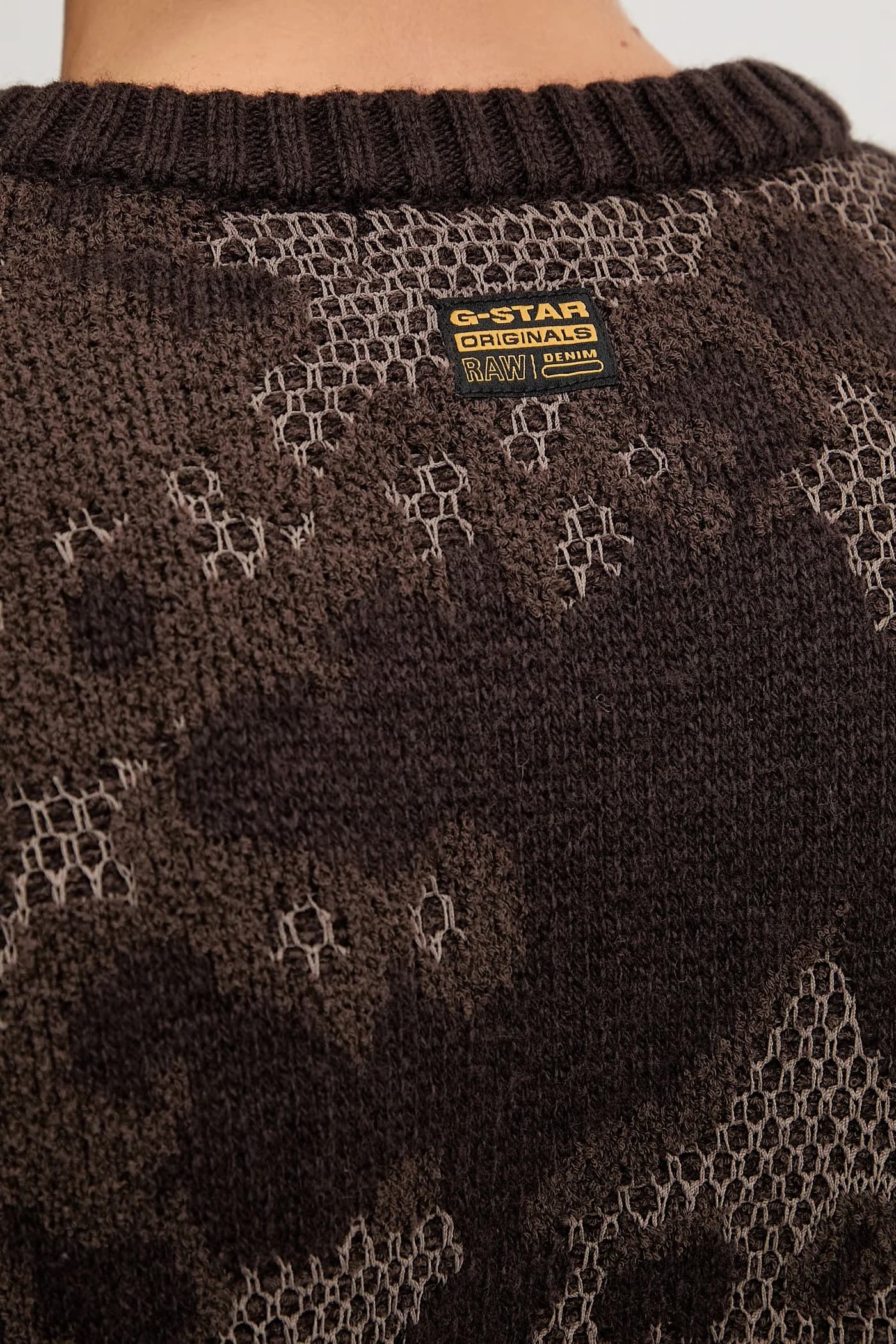 Свободный свитер из жаккардовой шерсти - фото 4