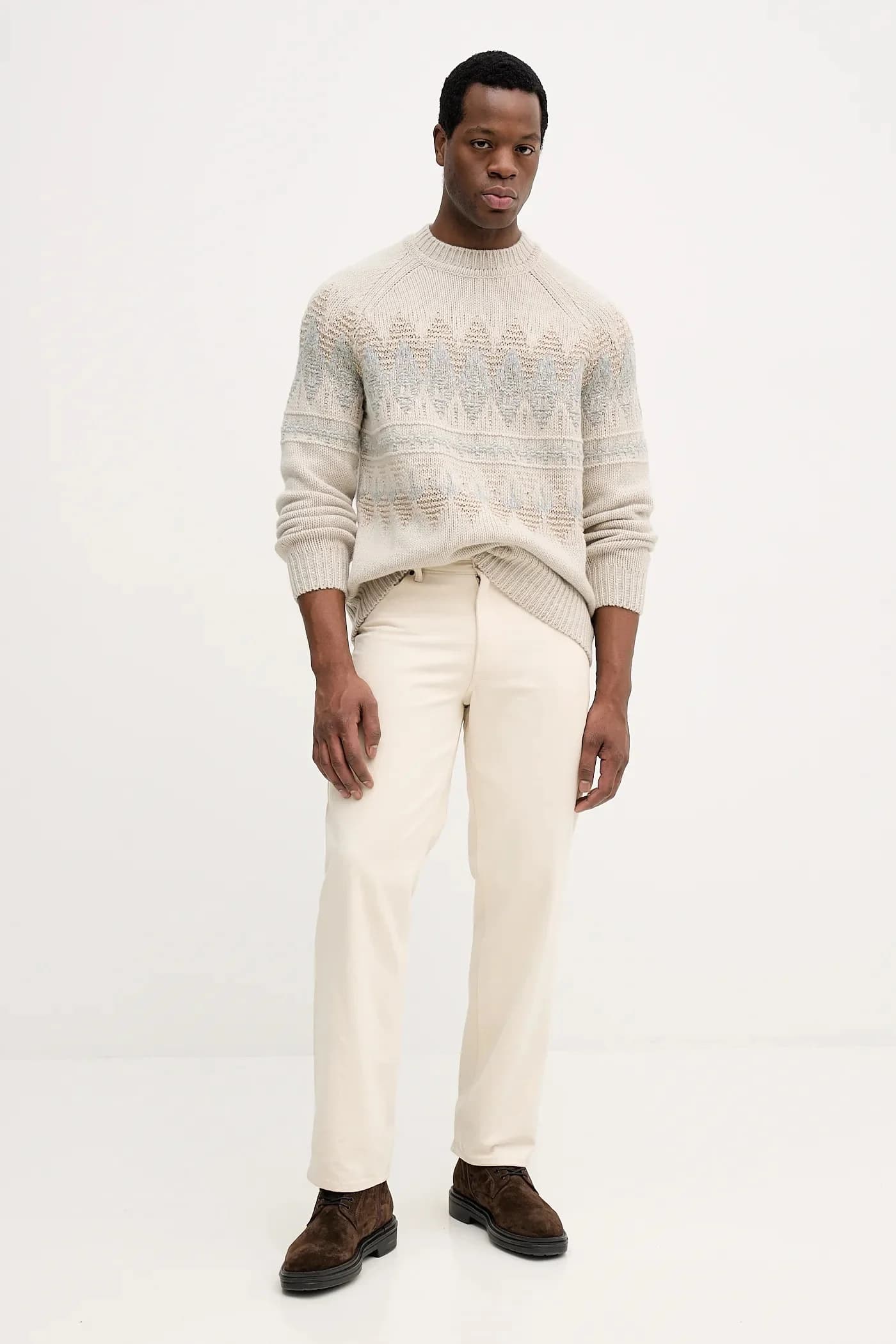 Свитер из шерсти каромбо - фото 2