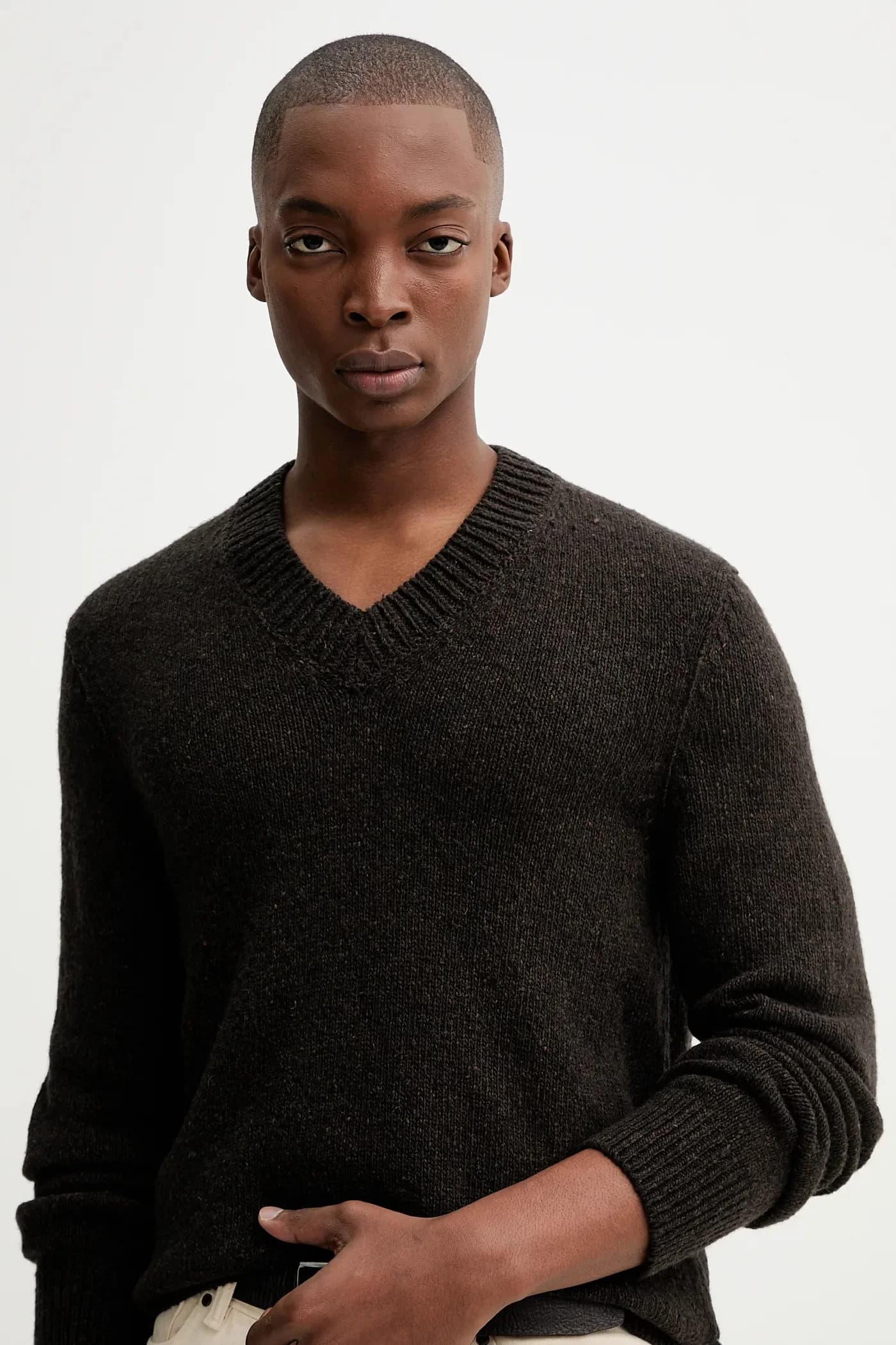 Свитер из смесовой шерсти - фото 4