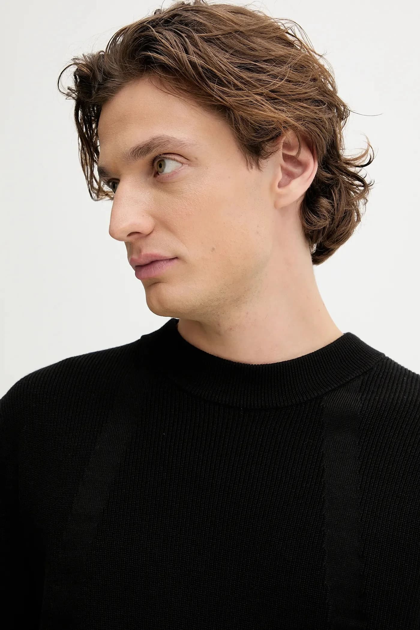 Структурный хлопковый свитер - фото 4