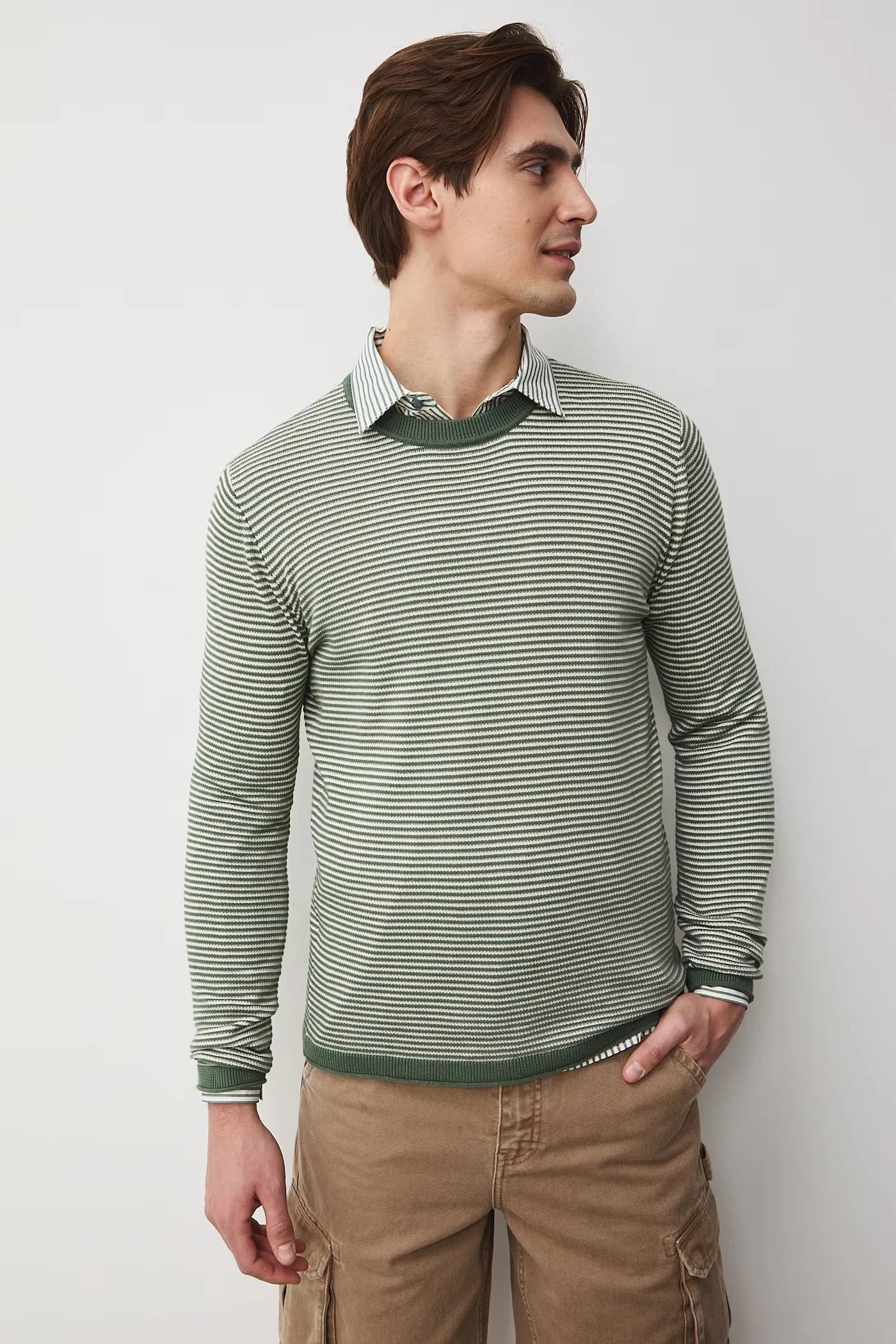 Мужской хлопковый свитер - фото 2