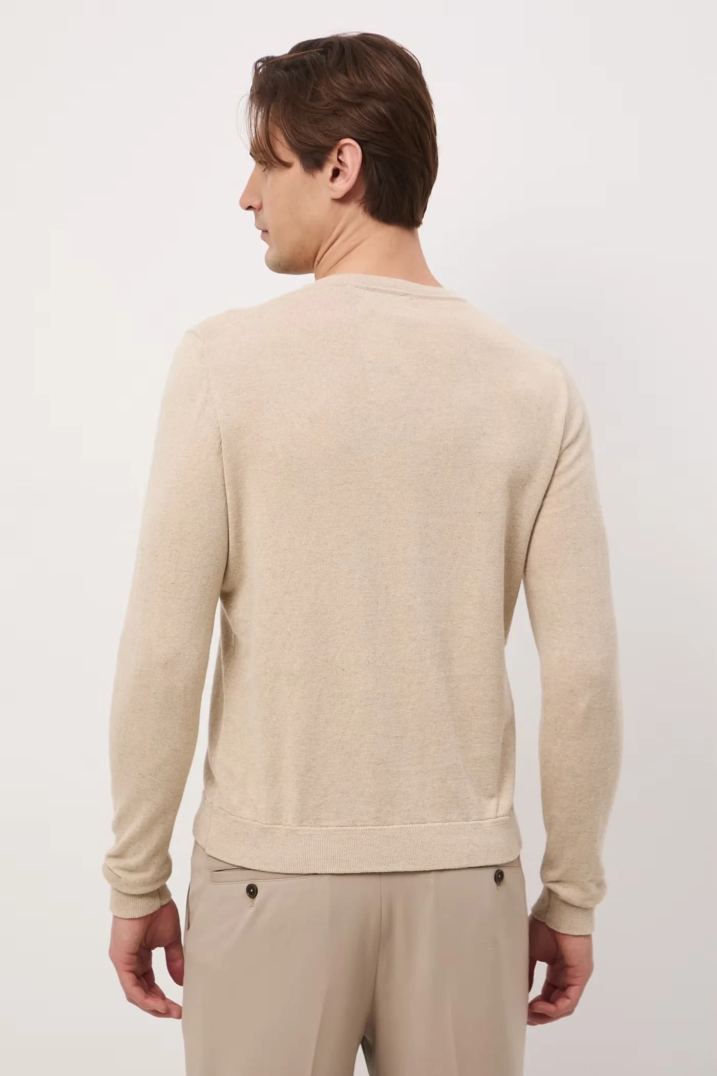 Мужской свитер с льном - фото 3