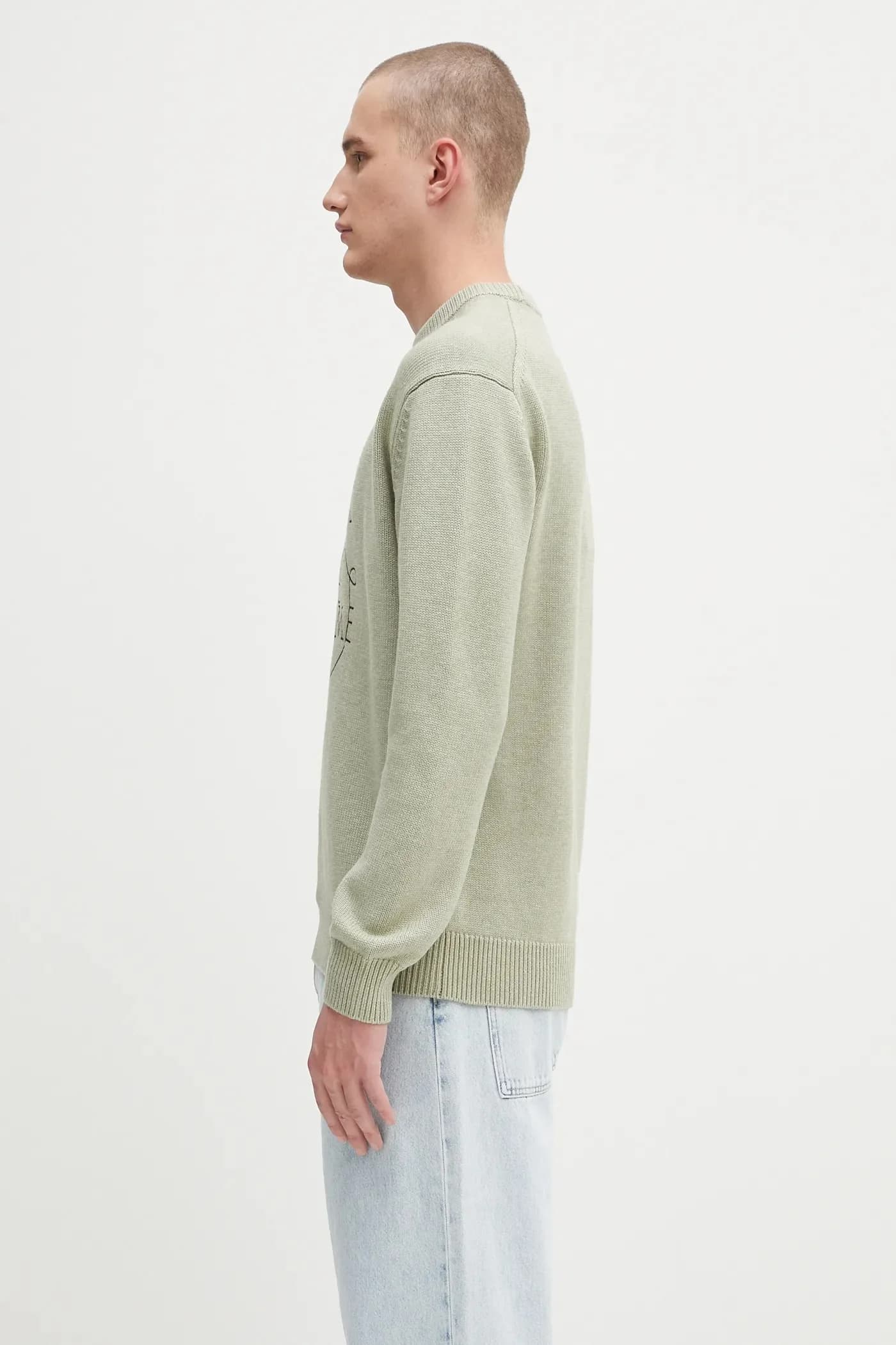 Шерстяной свитер La Maille Slogan Tresses - фото 2