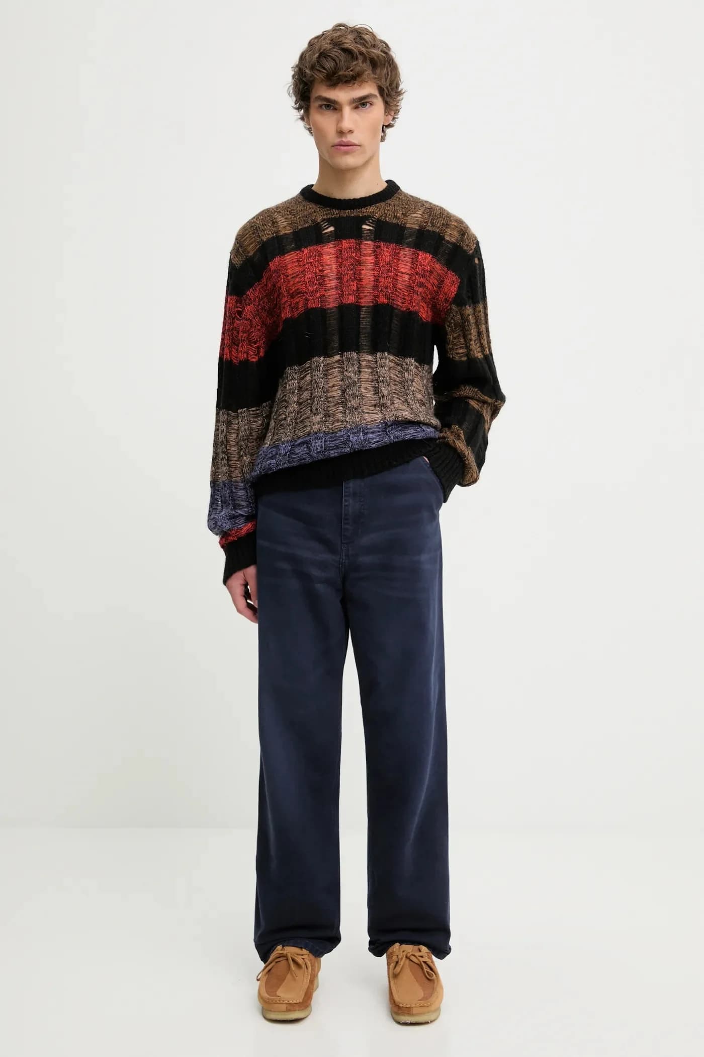 Мохер Свитер с косами из мохера - фото 6