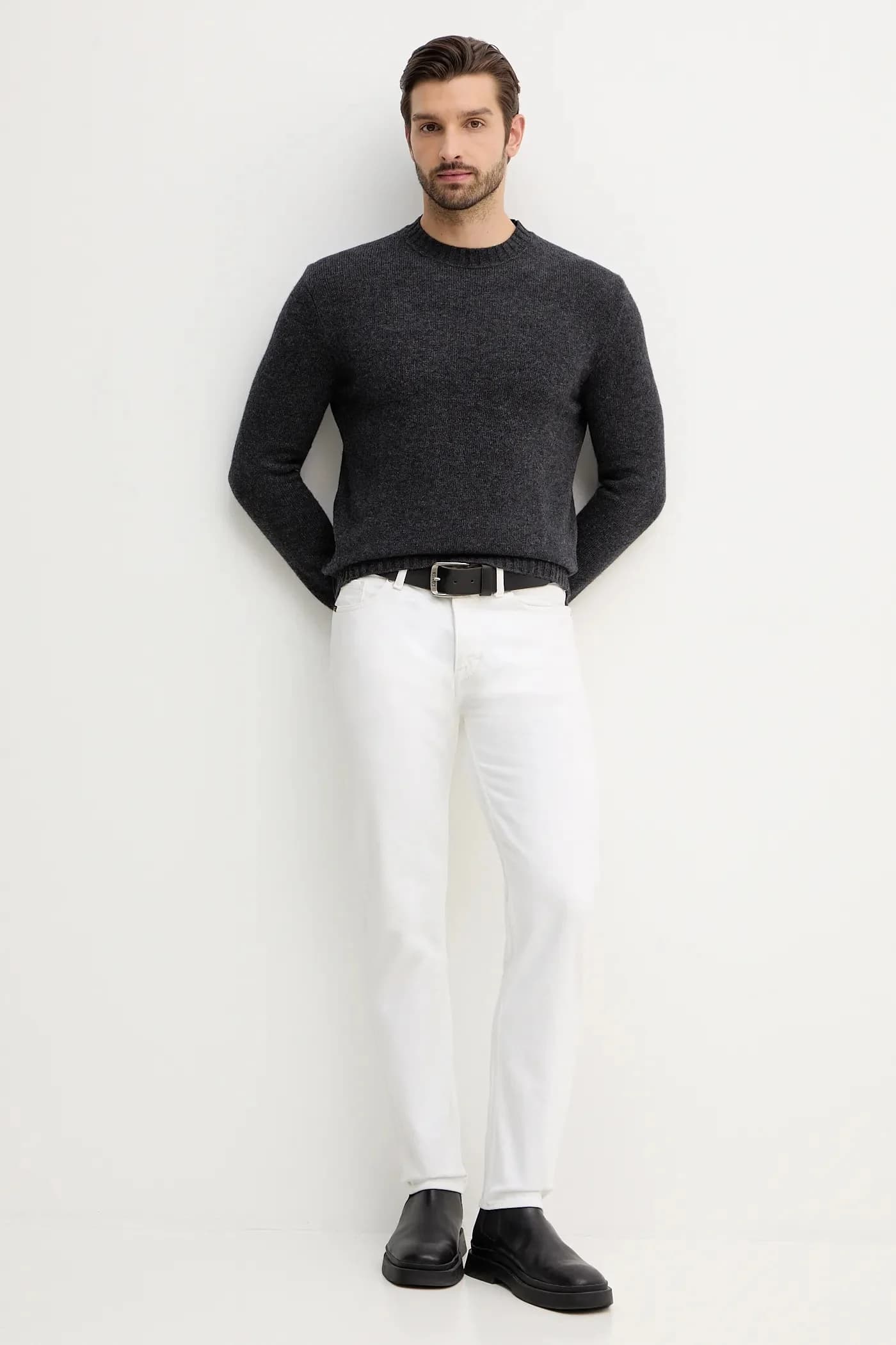 Свитер из смесовой шерсти - фото 2