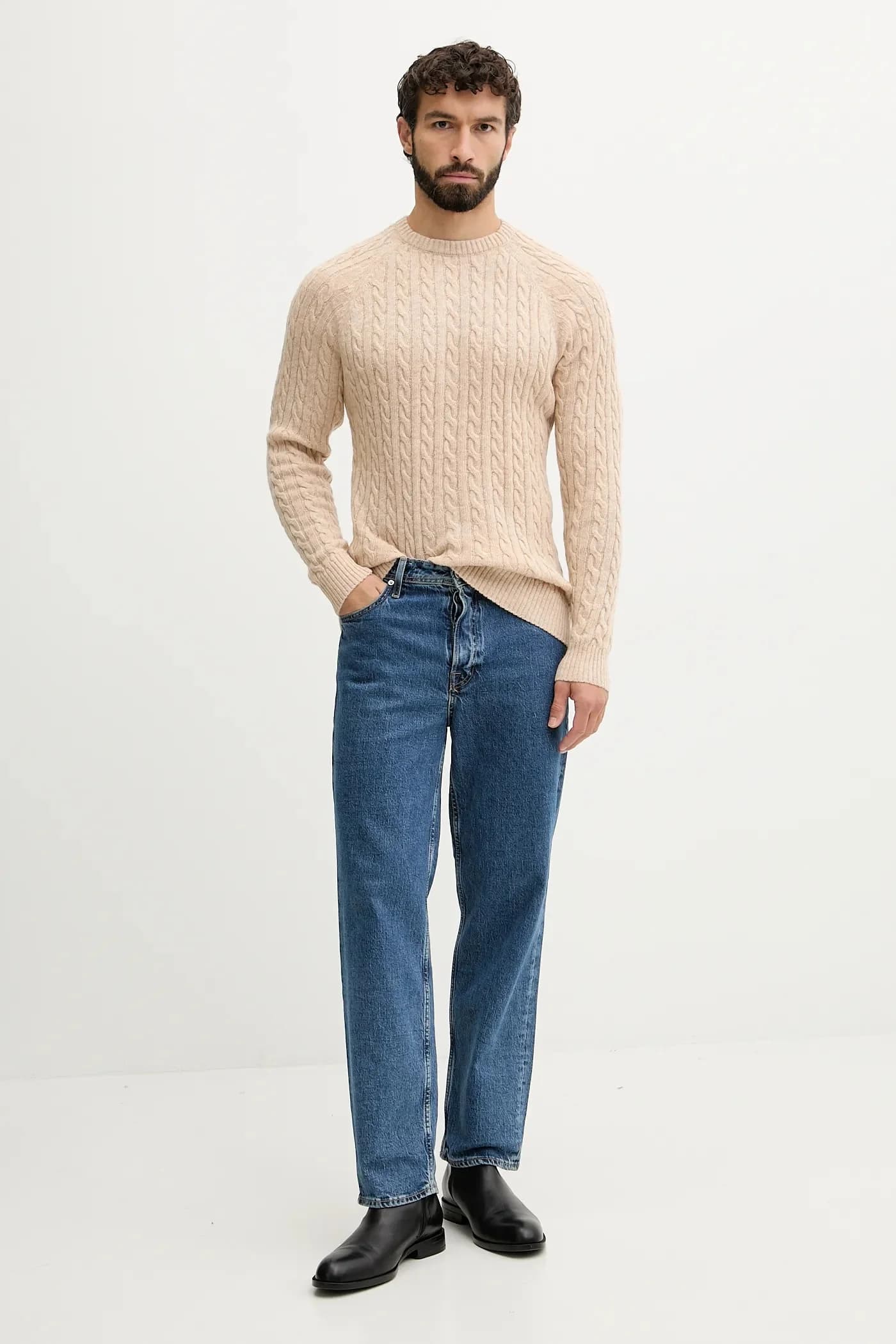 Свитер из смесовой шерсти - фото 2