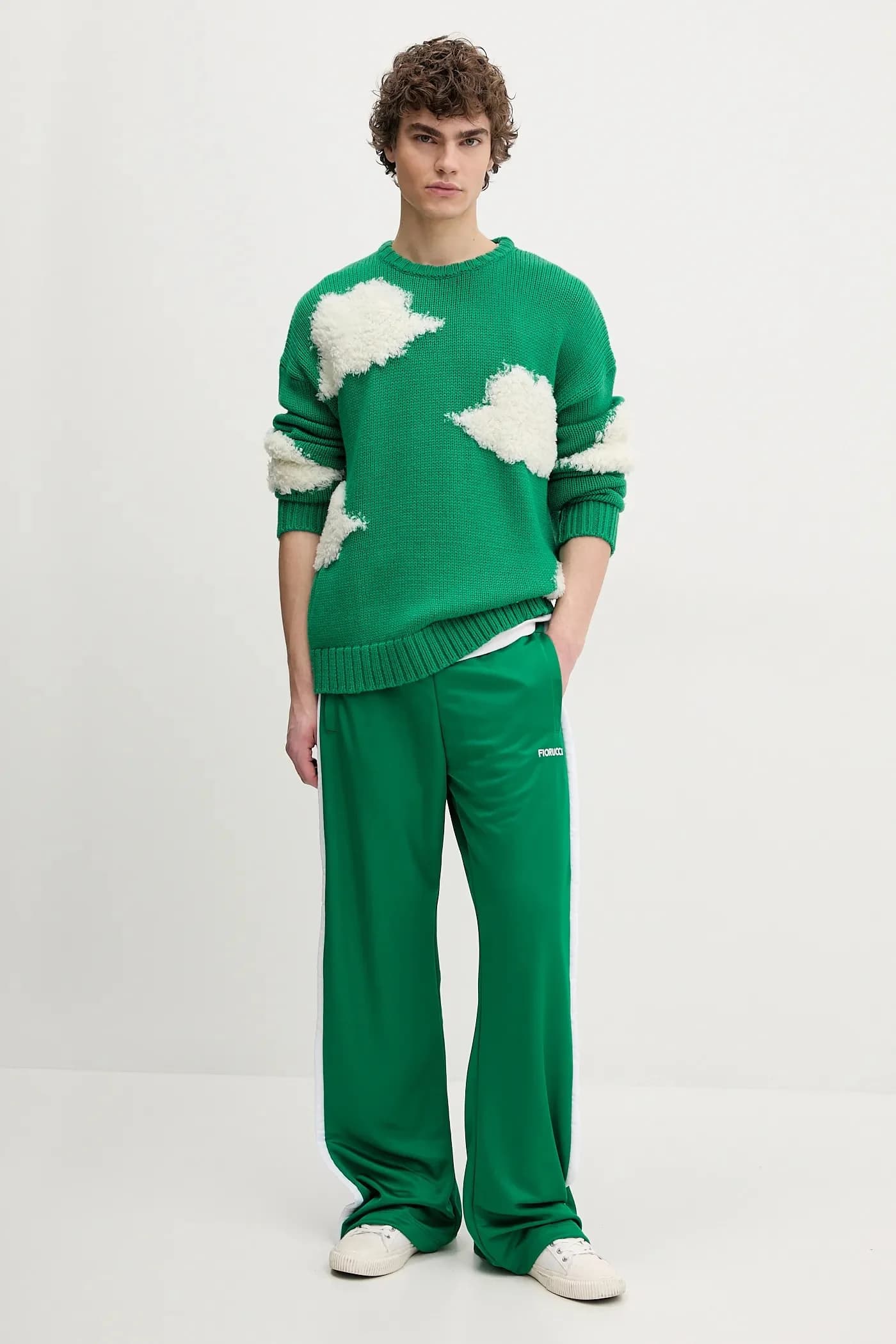 Шерстяной свитер с облаками - фото 2