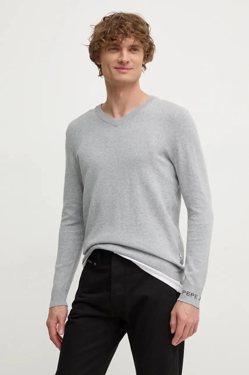 НОВЫЙ свитер ANDRE с V-образным вырезом из смесовой шерсти