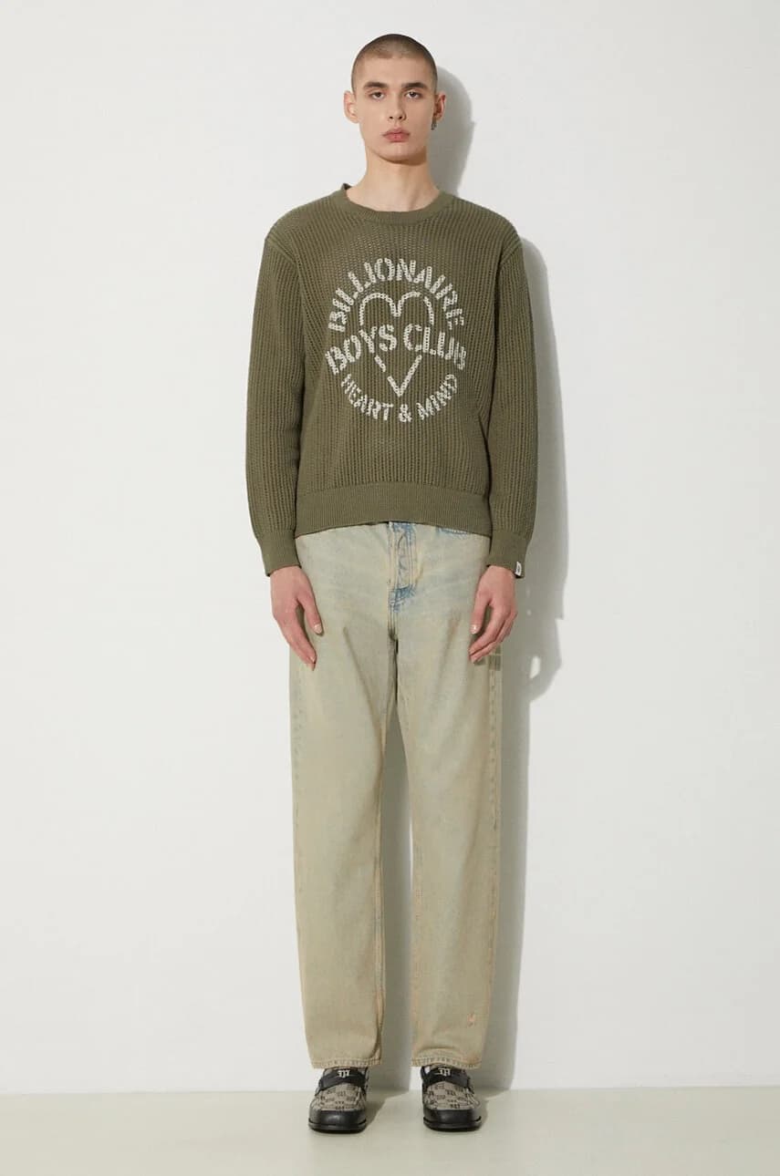 Джемпер с логотипом Heart & Mind, хлопковый свитер - фото 2