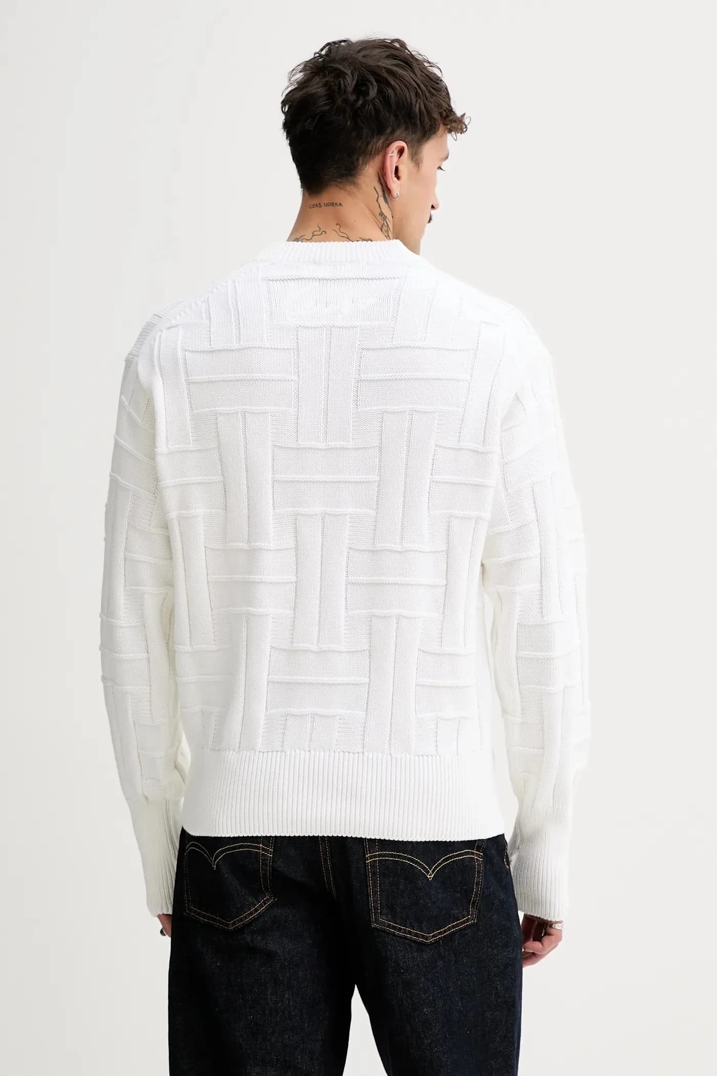 Сплетение хлопкового свитера - фото 3