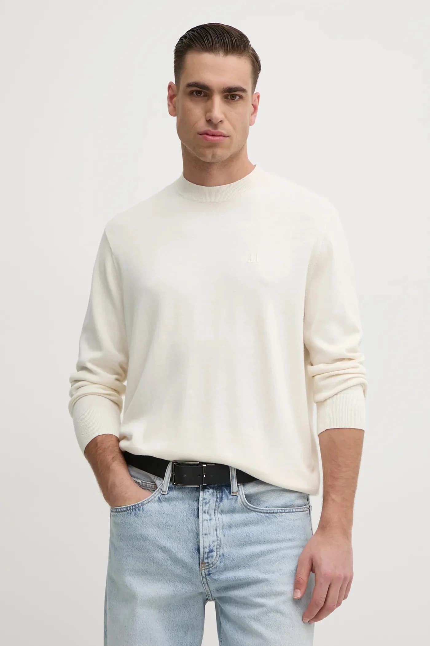 Свитер из смесового шелка