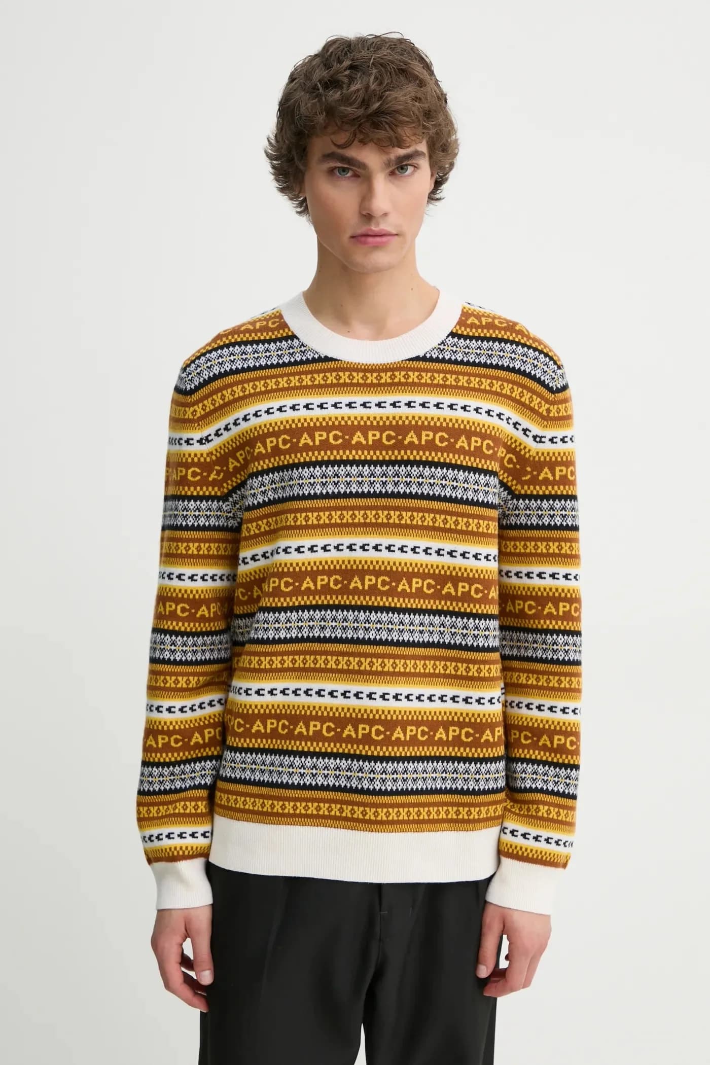 Шерстяной свитер Malcom с подтяжками