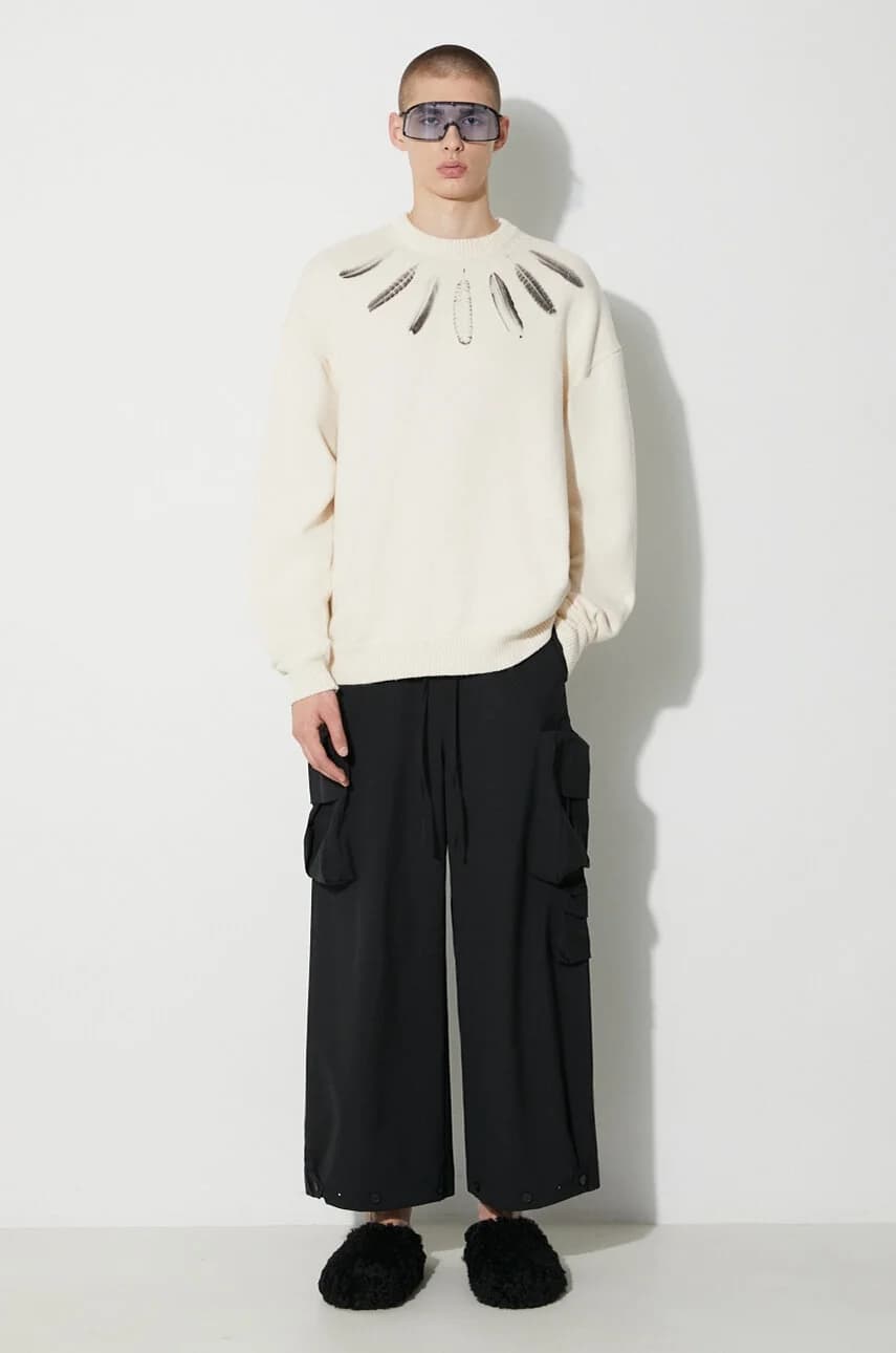 Хлопковый свитер Aop Wind Feather - фото 2