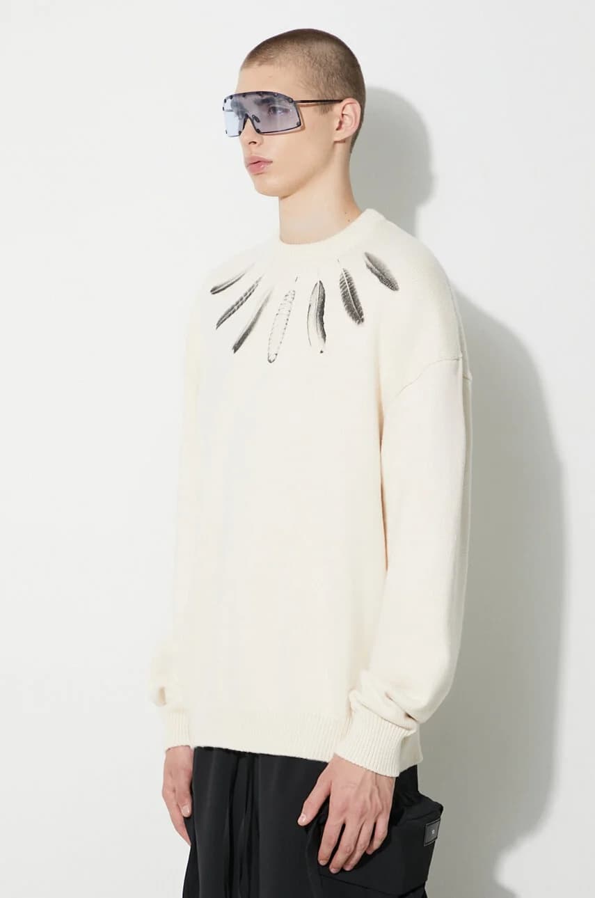 Хлопковый свитер Aop Wind Feather - фото 4
