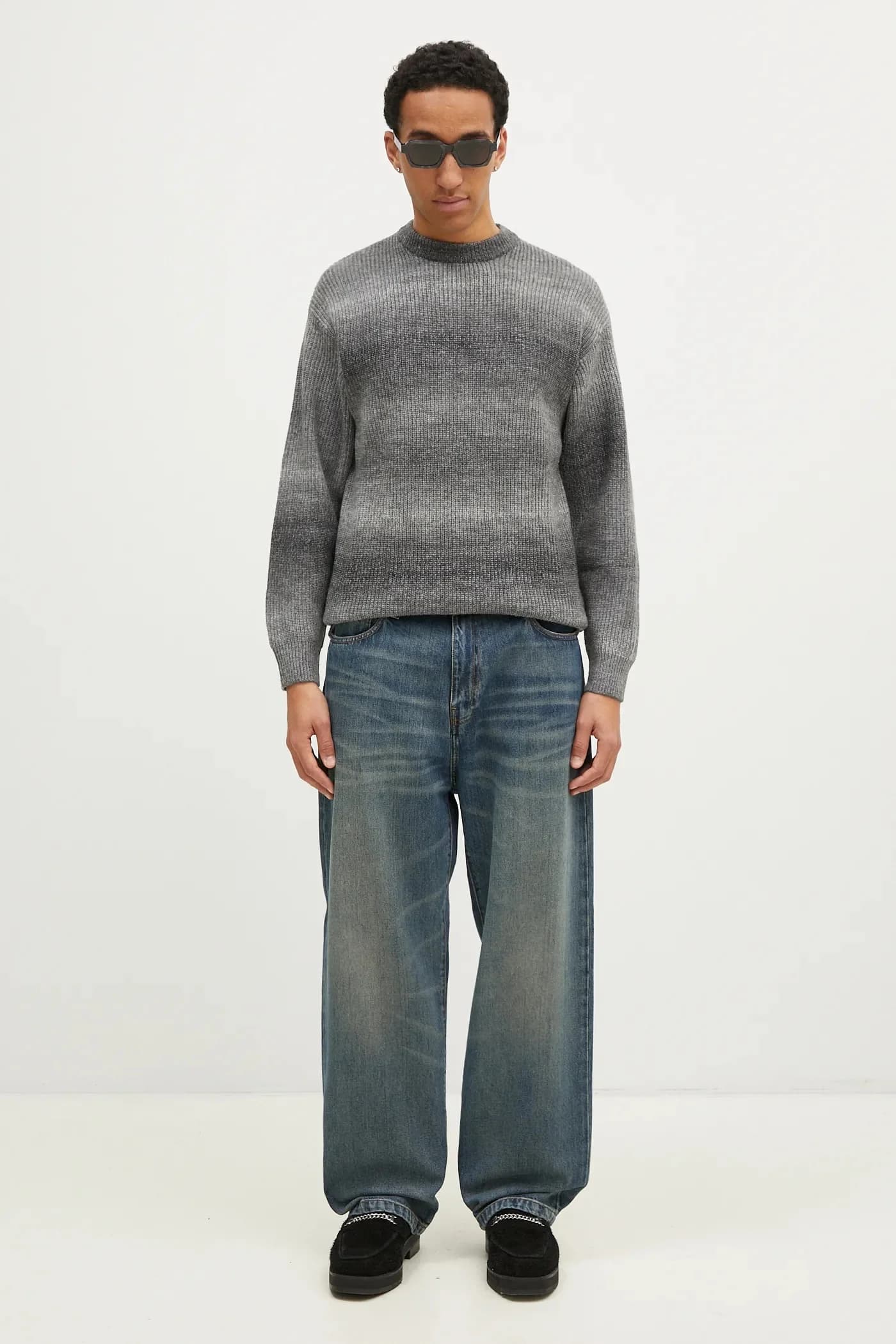 Вязаный свитер с лучами - фото 5