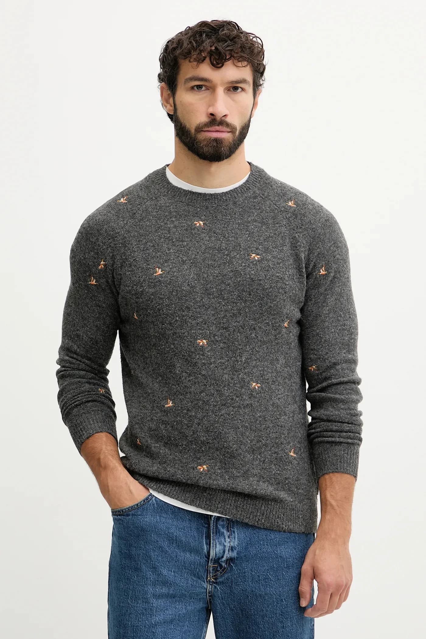 Свитер из смесовой шерсти