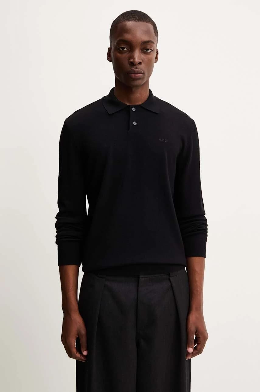 шерстяной свитер-поло Jacob с логотипом