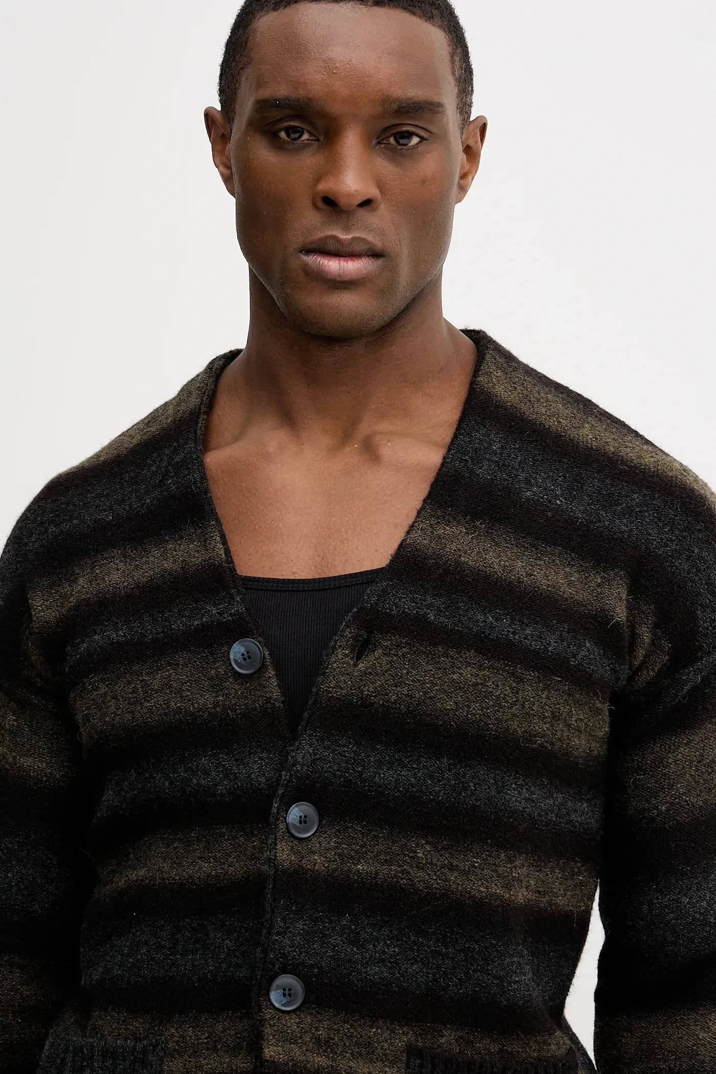 Кардиган из смесовой шерсти - фото 4