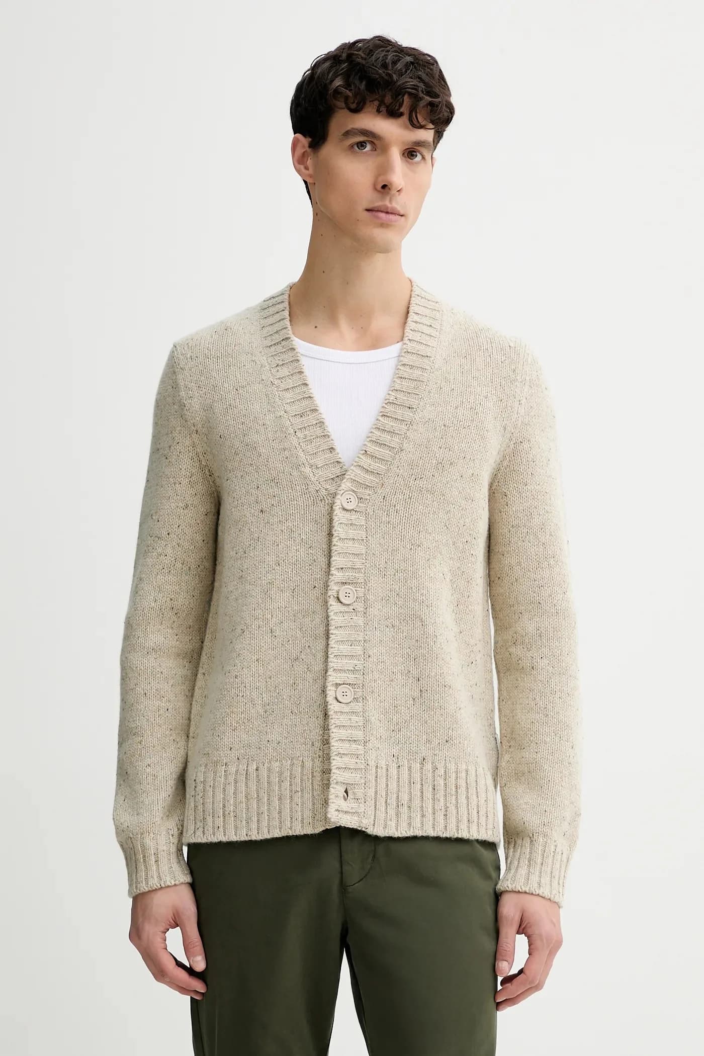 Кардиган с шерстью