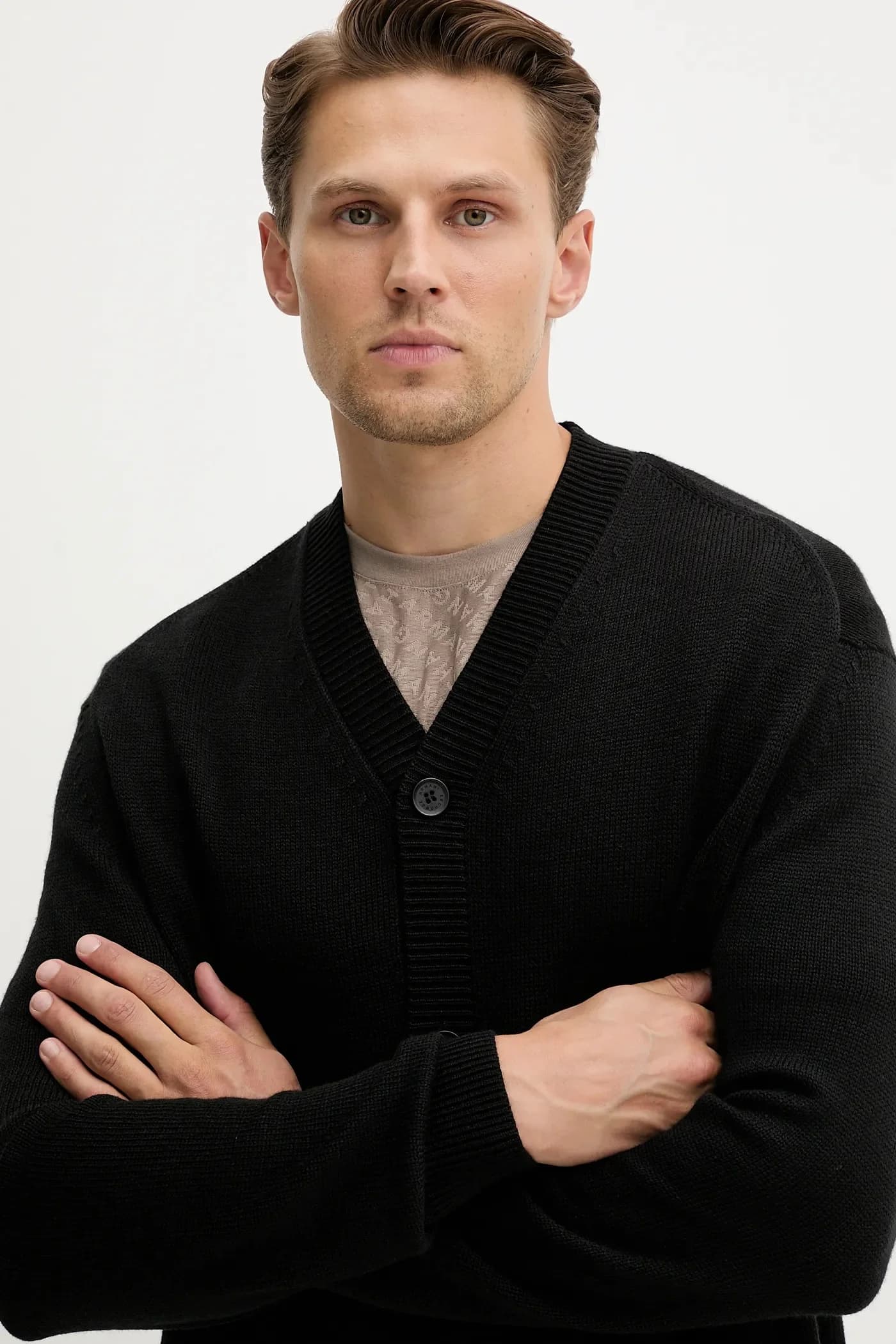 Кардиган из смесовой шерсти - фото 4