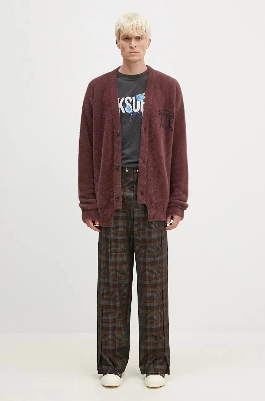 Кардиган оверсайз синельной вязки - фото 5