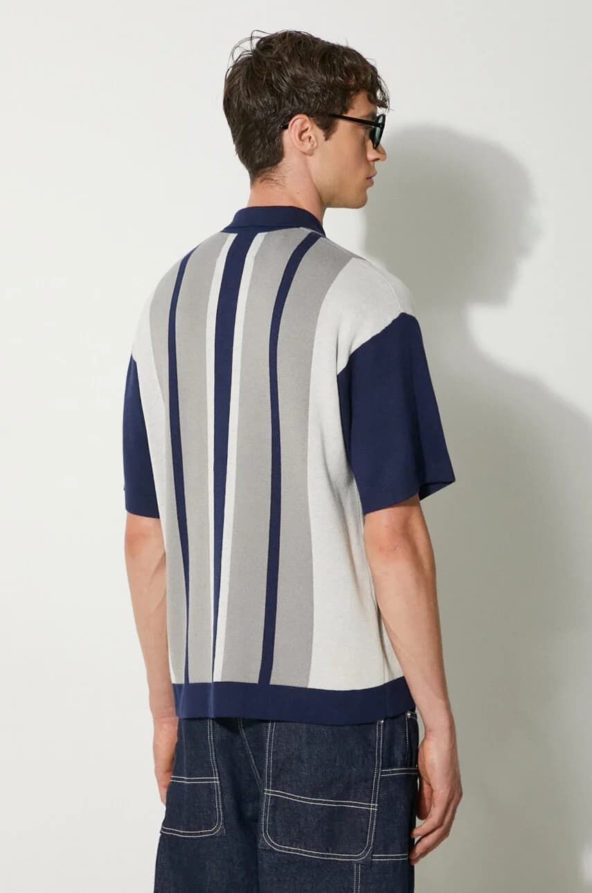 Вязаный кардиган с лагерным воротником - фото 3