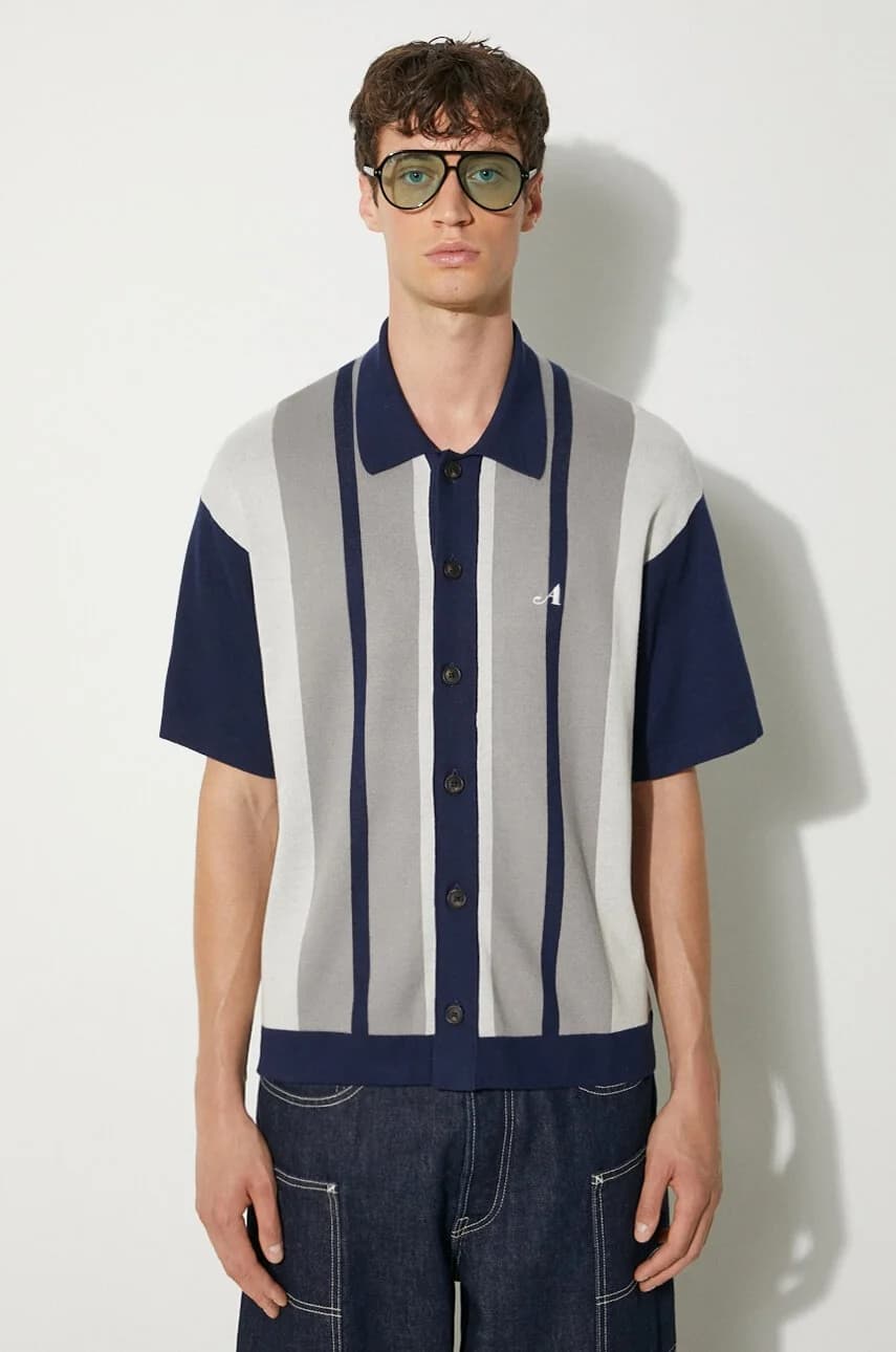 Вязаный кардиган с лагерным воротником - фото 4