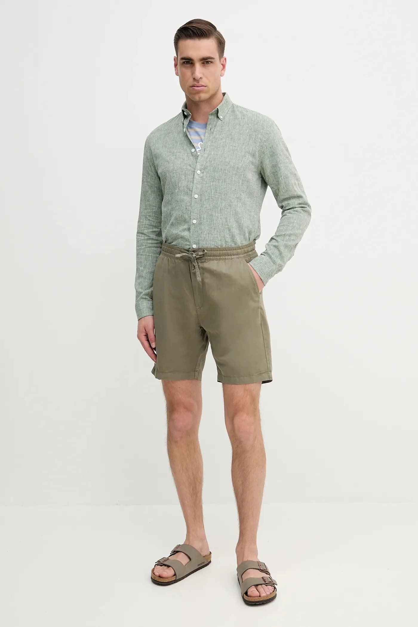 льняные шорты RELAXED LINEN SMART SHORTS - фото 2