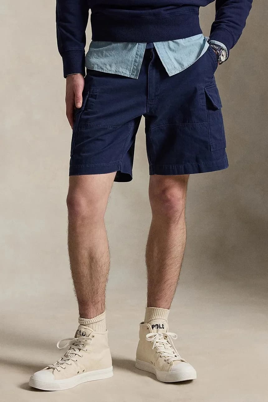 Мужские хлопковые шорты карго