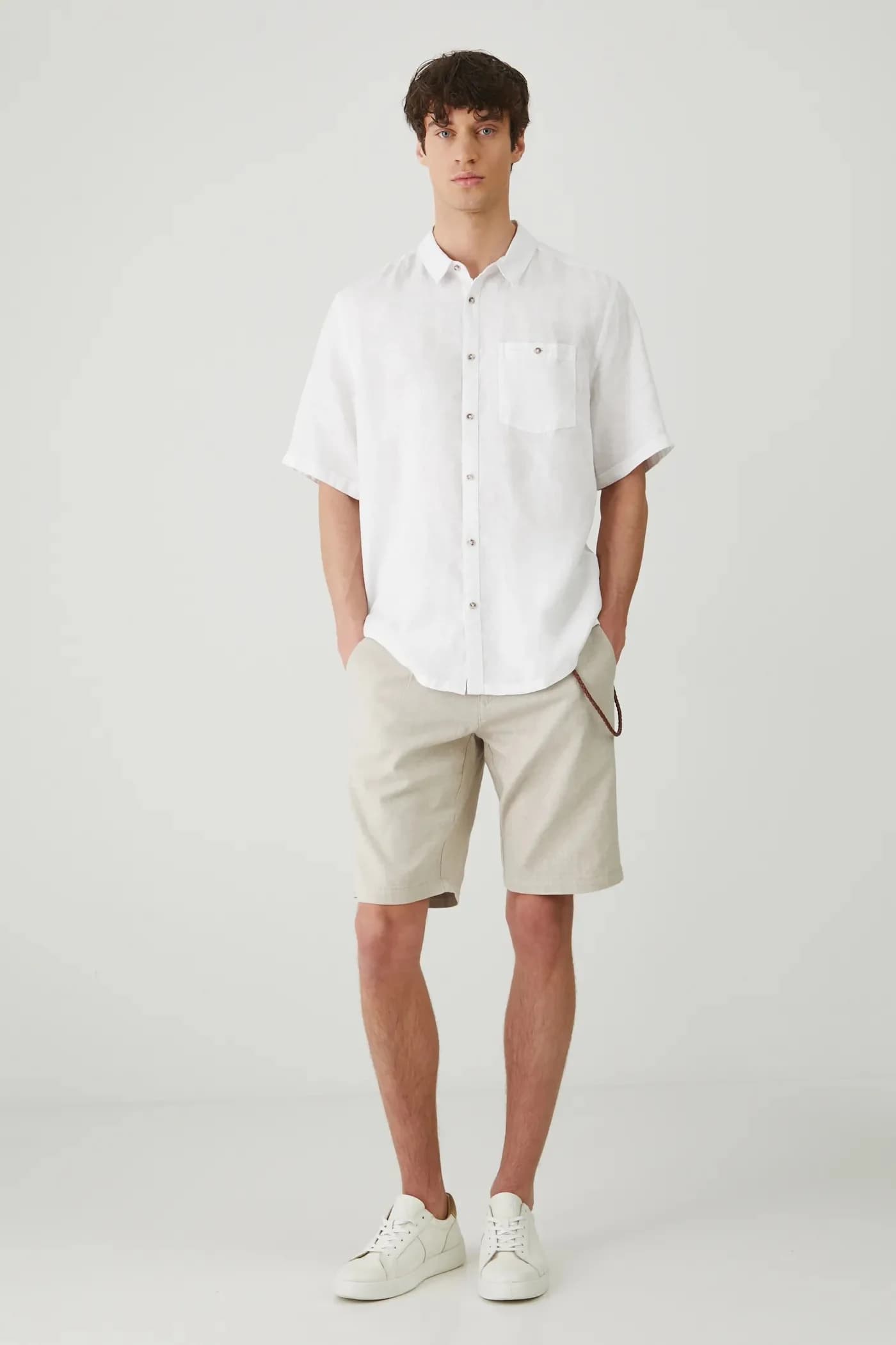 Льняные шорты - фото 2