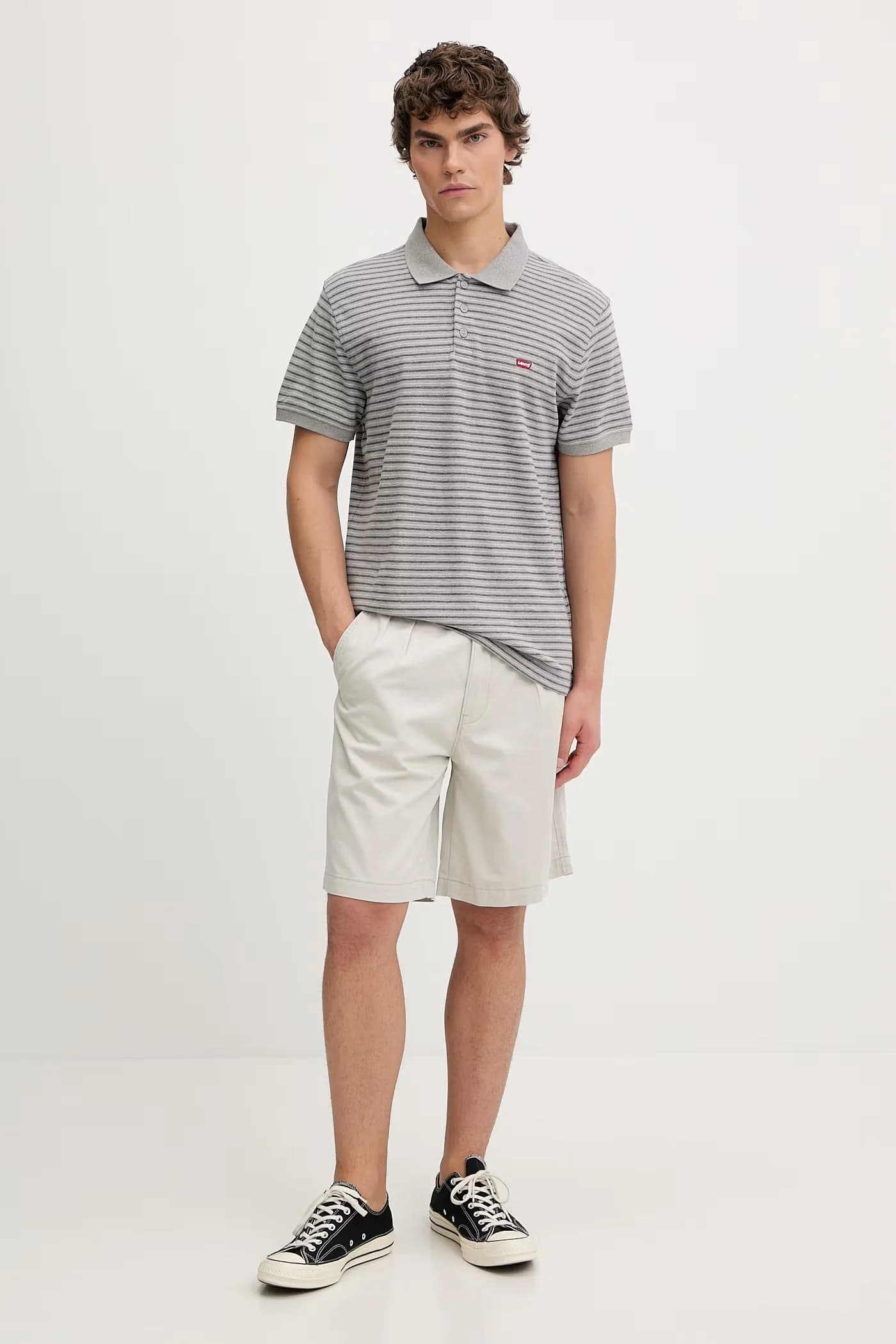 Хлопковые шорты BAGGY ПЛИССИРОВАННЫЕ - фото 2