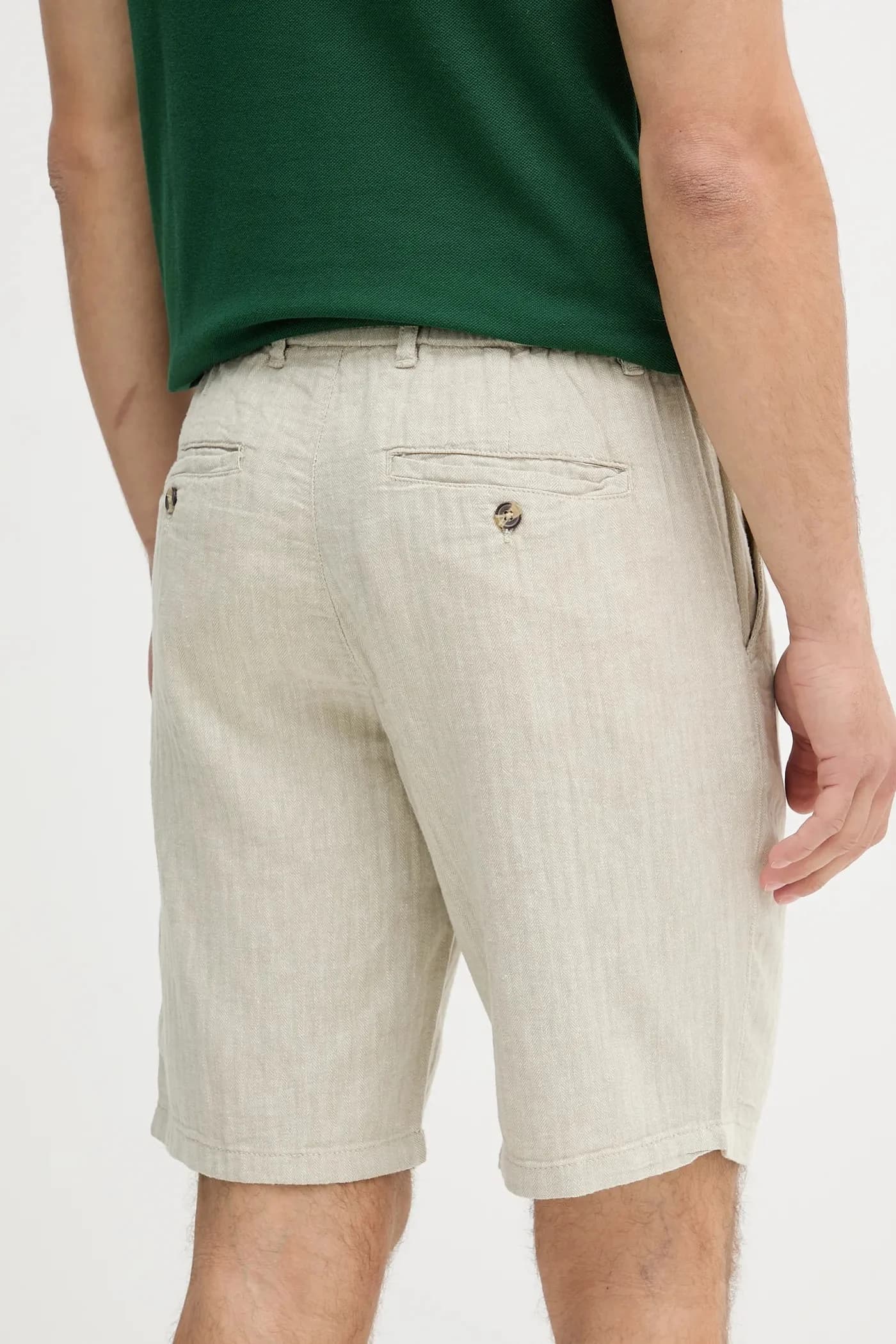 Шорты из смесового льна - фото 3