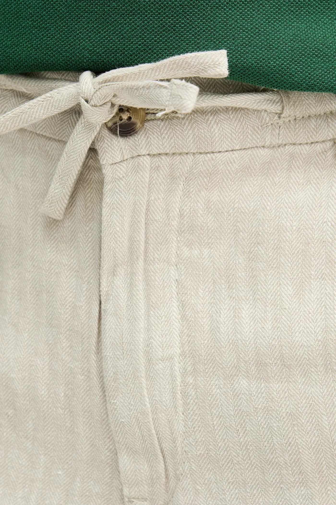 Шорты из смесового льна - фото 4