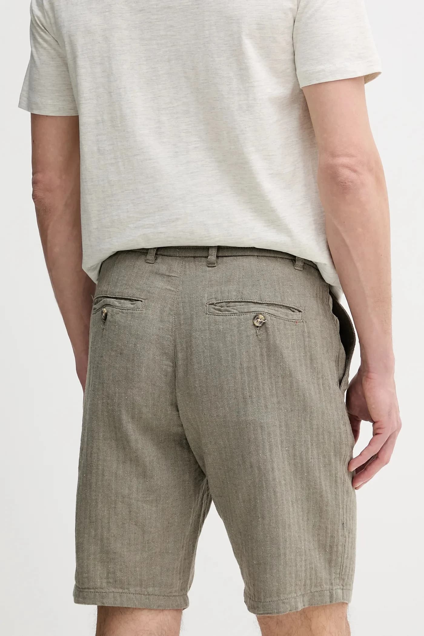 Шорты из смесового льна - фото 3