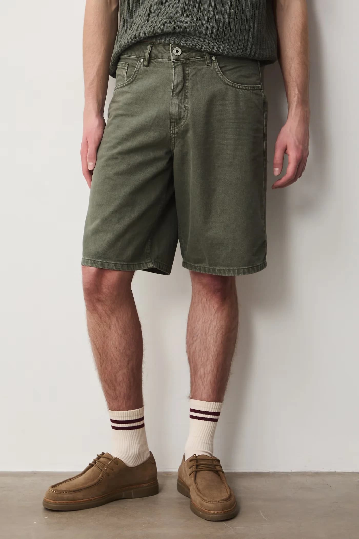 Хлопковые джинсовые шорты