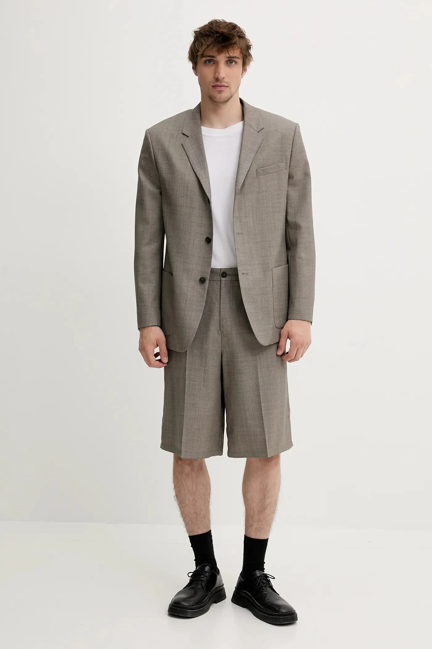 Шорты из смесовой шерсти - фото 2