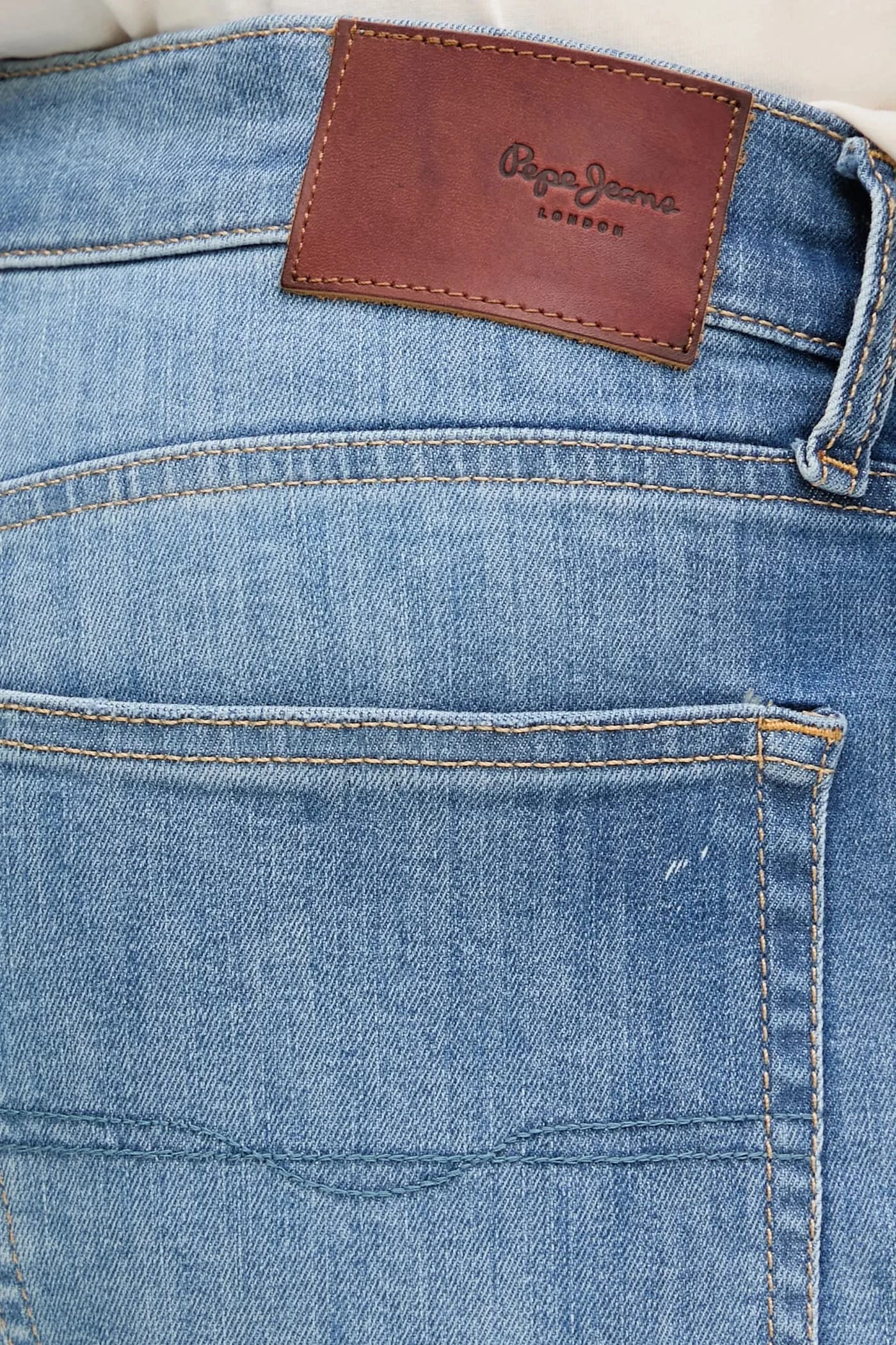 джинсовые шорты SLIM SHORT HATCH - фото 4