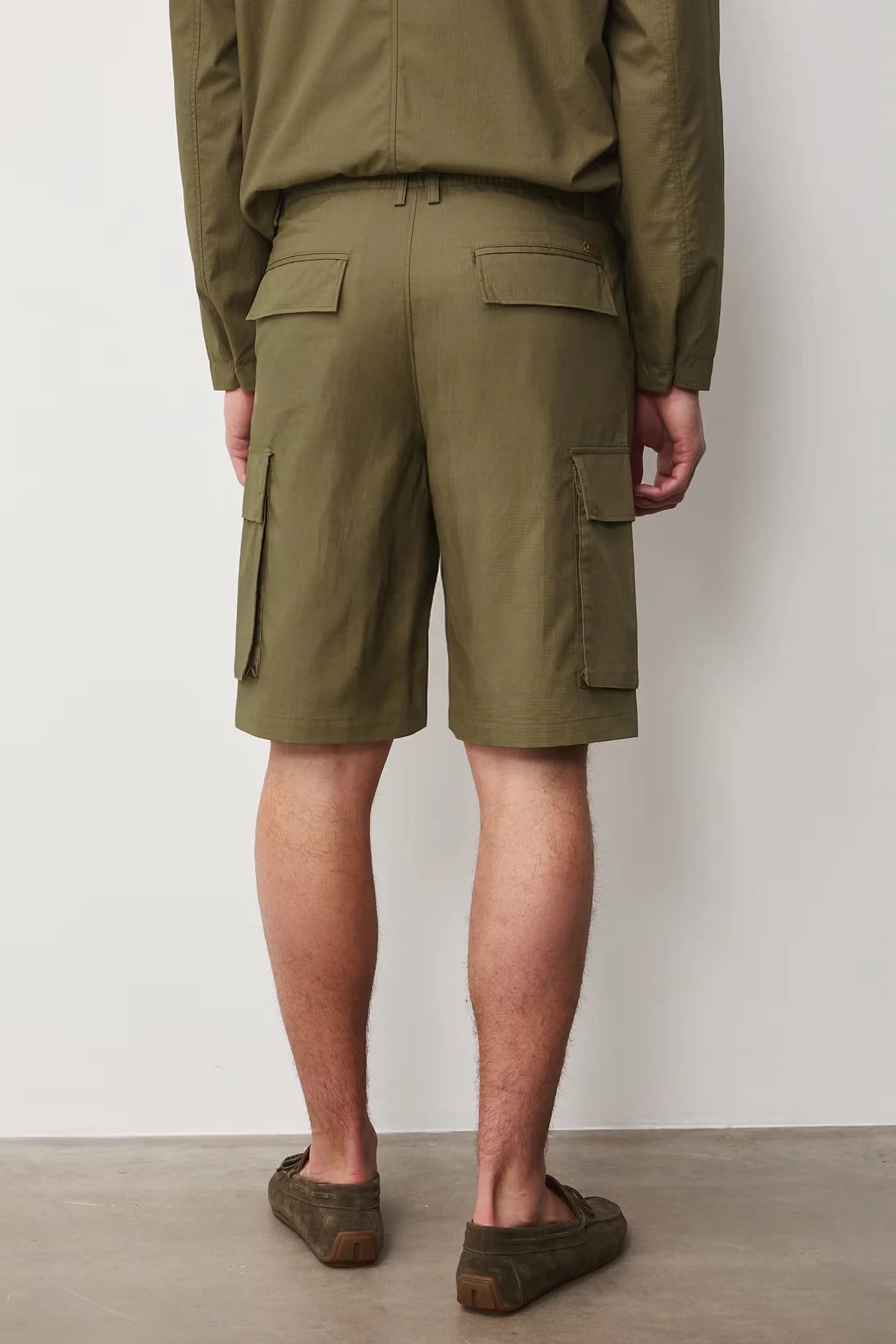 Мужские хлопковые шорты карго - фото 3