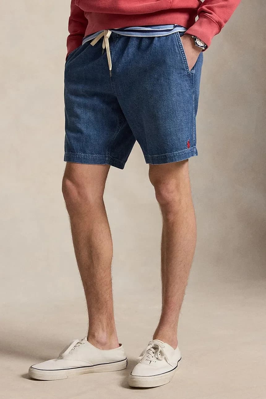 Мужские джинсовые спортивные шорты