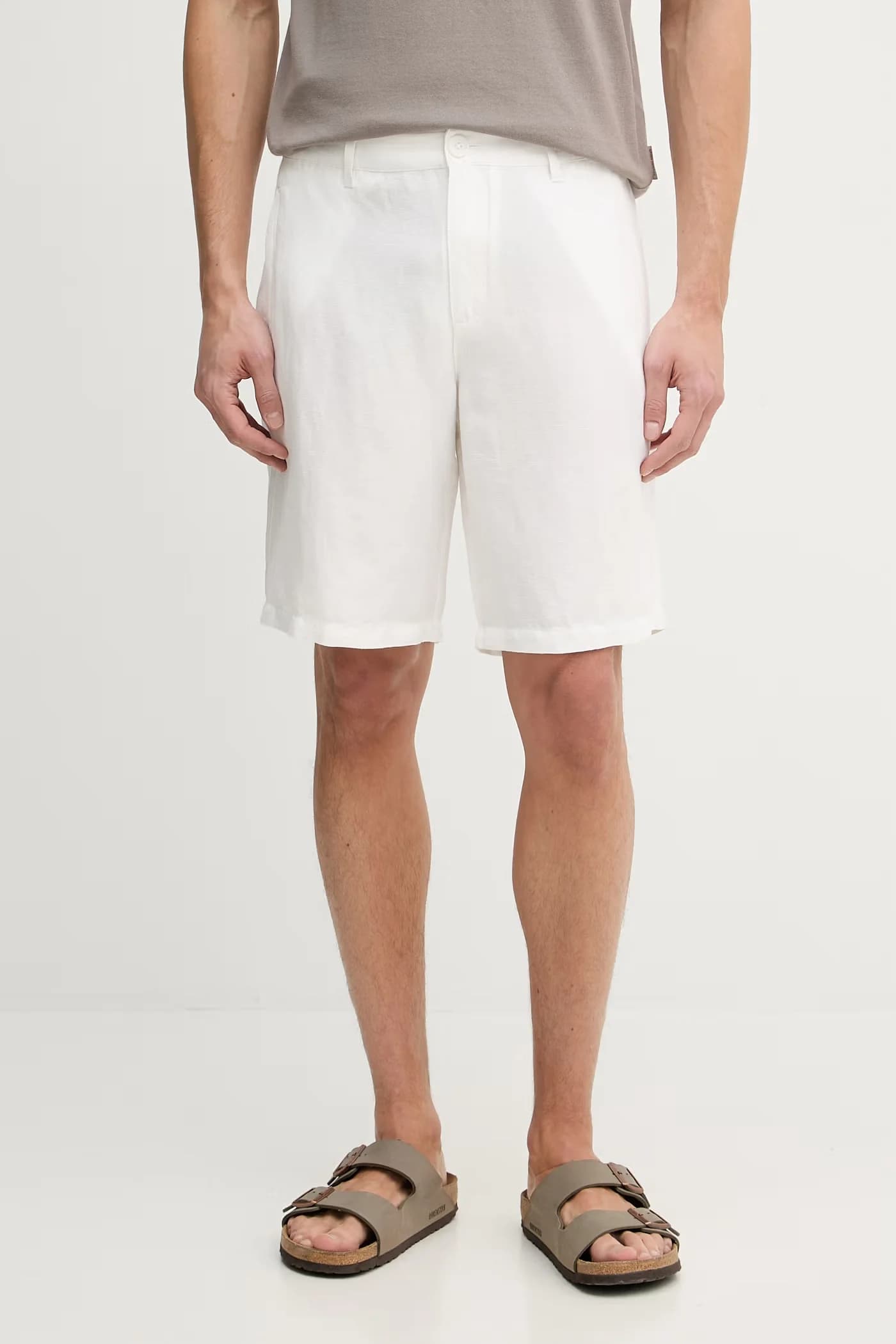 Мужские льняные шорты