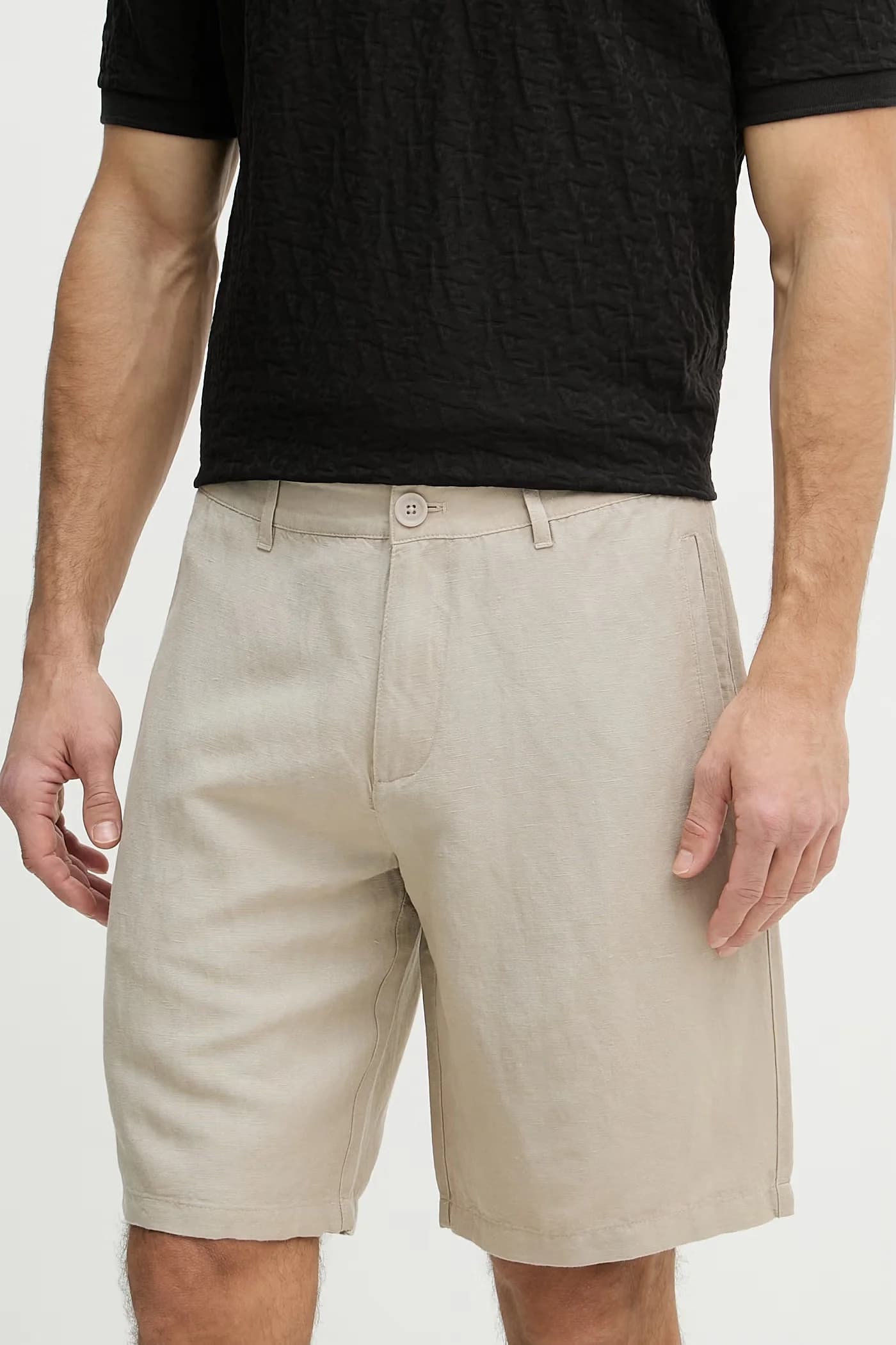 Мужские льняные шорты