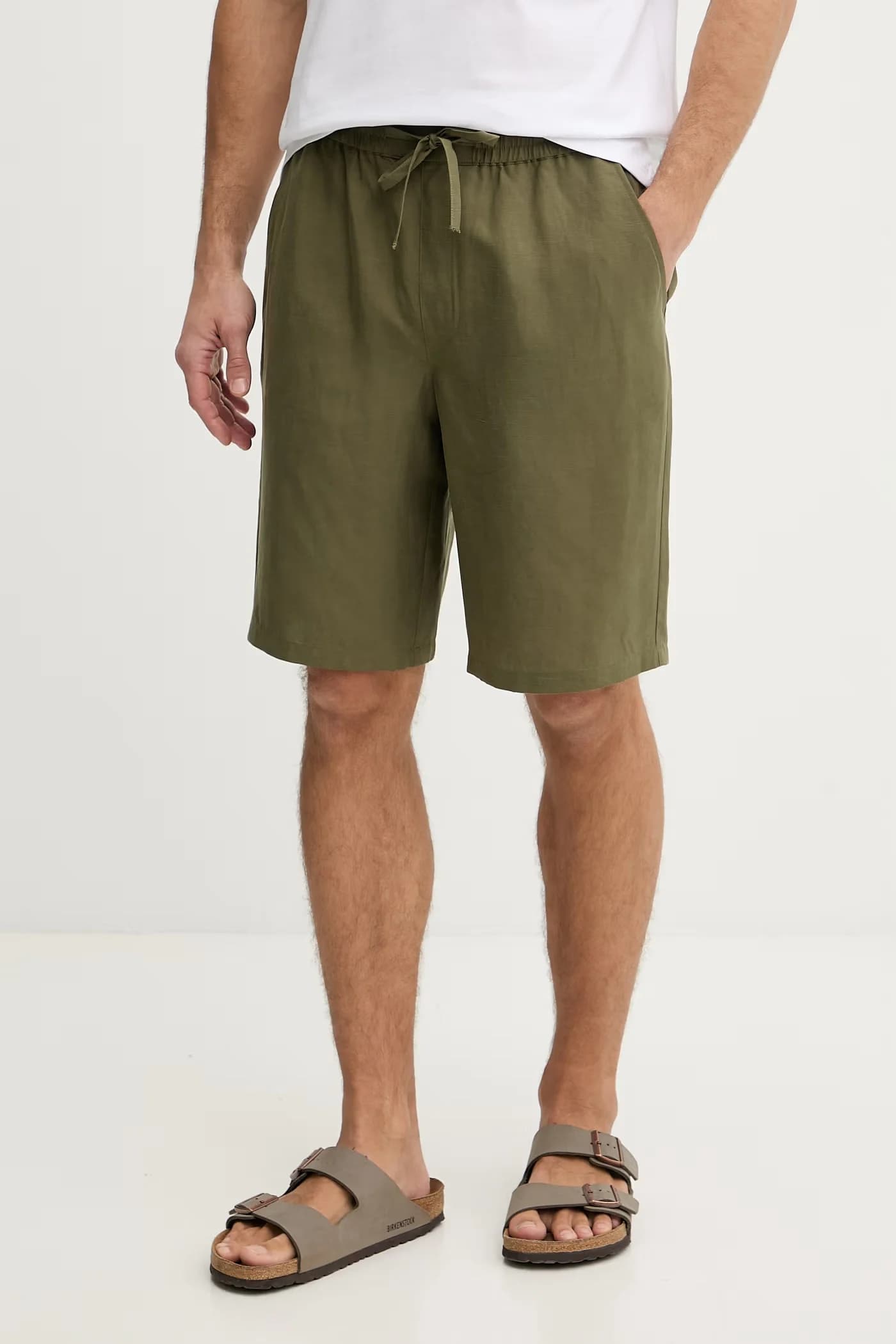 Мужские льняные шорты