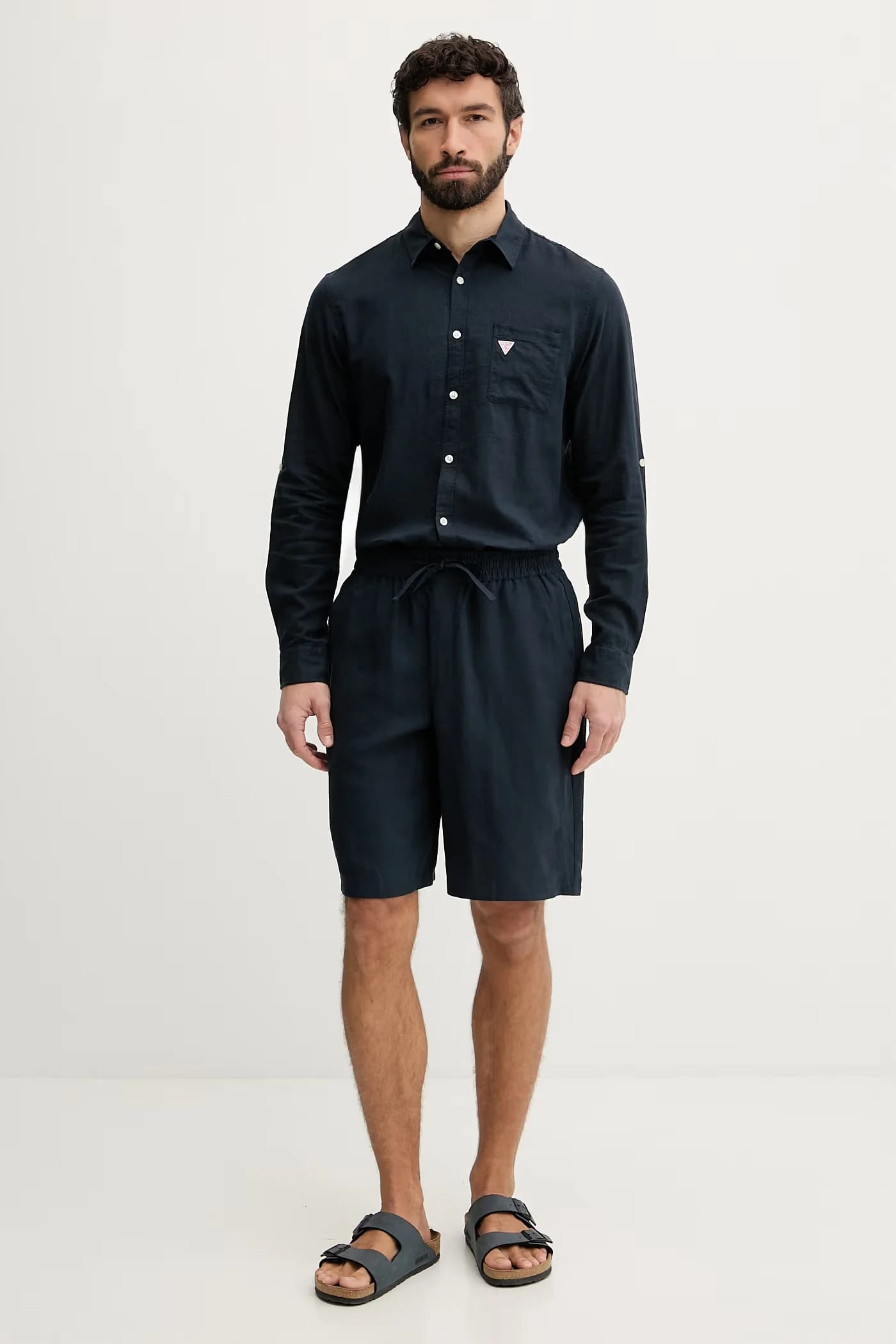 Мужские льняные шорты - фото 2