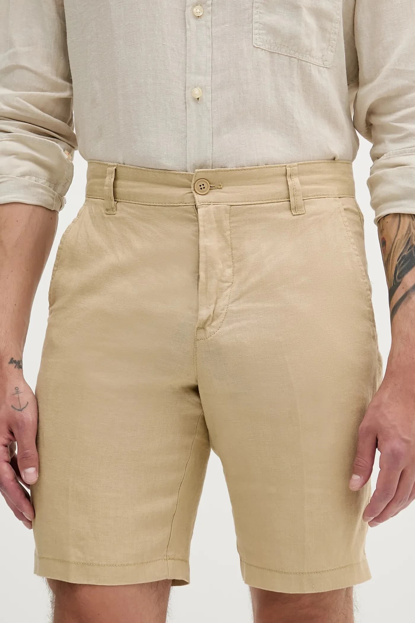 Льняные шорты