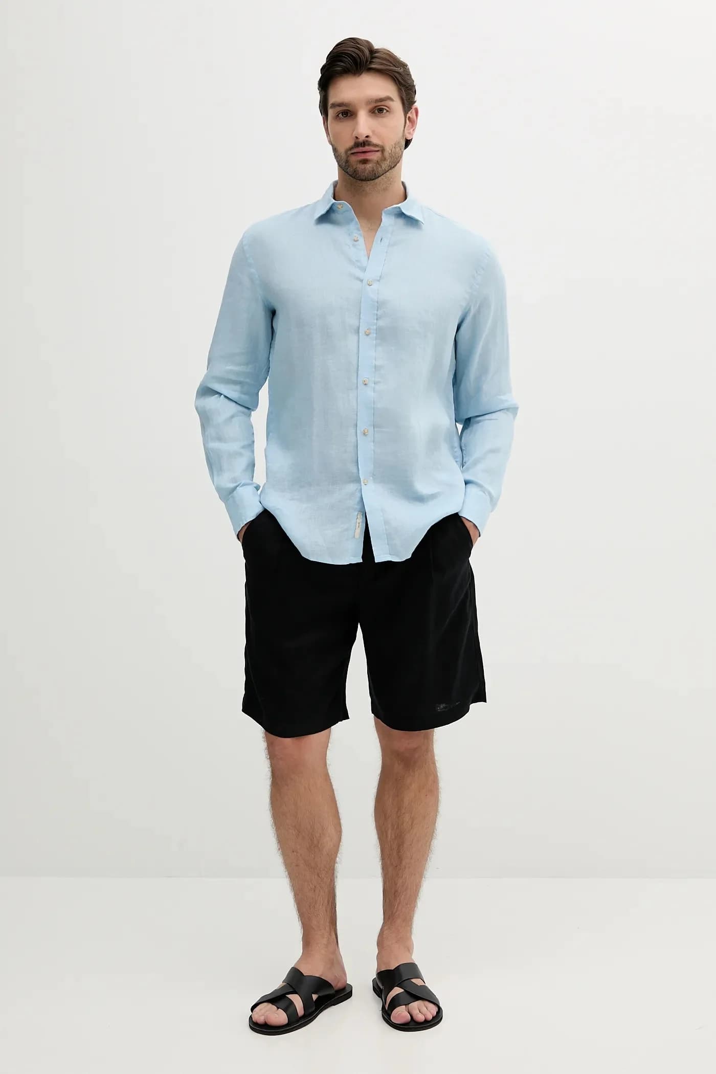 Льняные шорты - фото 2